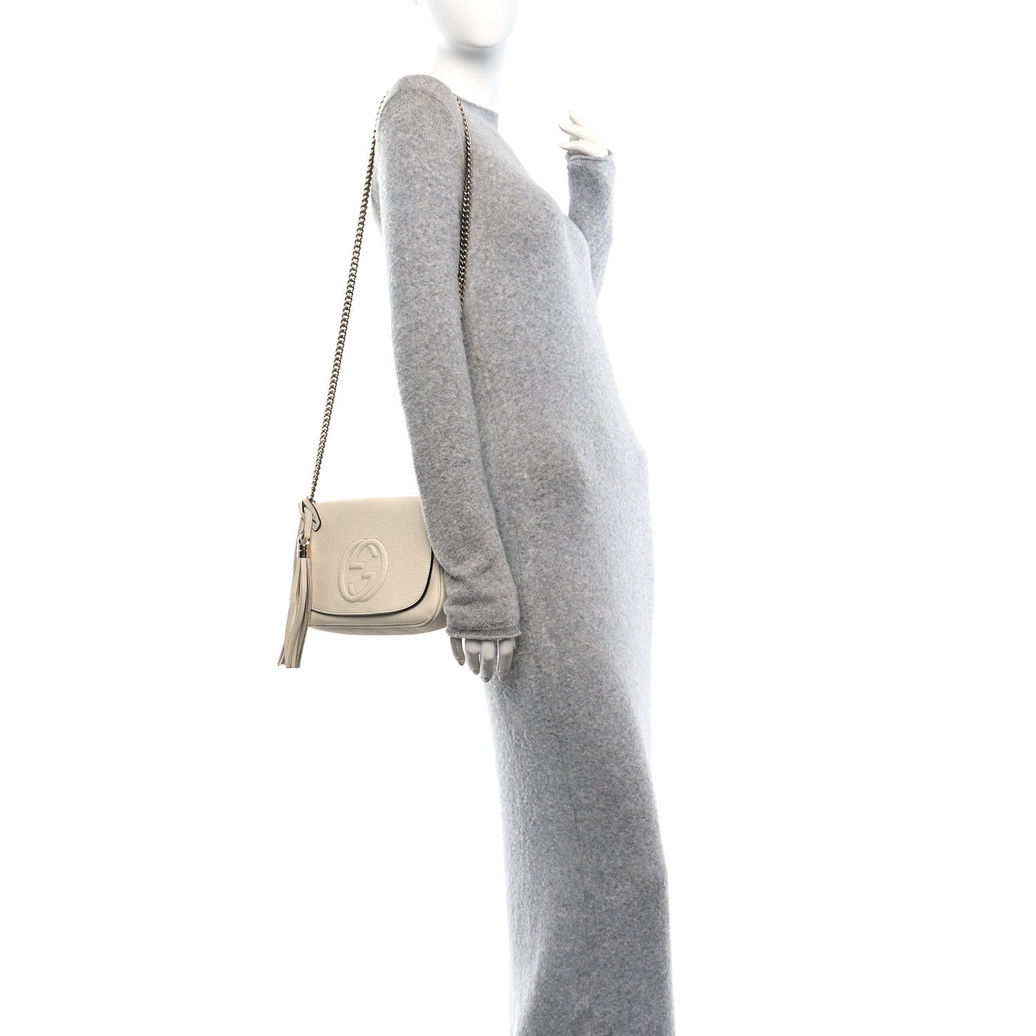 Cellarius Calfskin Medium Soho Flap Crossbody Ivoire