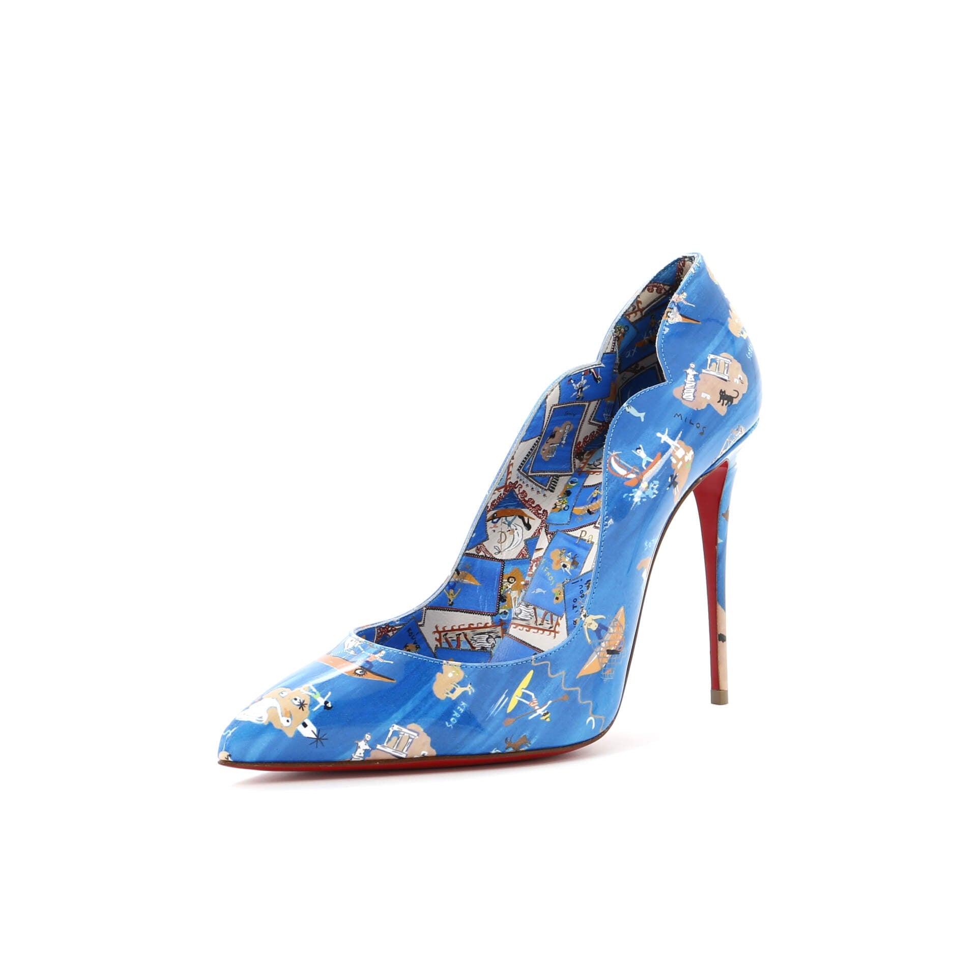 Women's Hot Chick Pumps Printed Patent 100