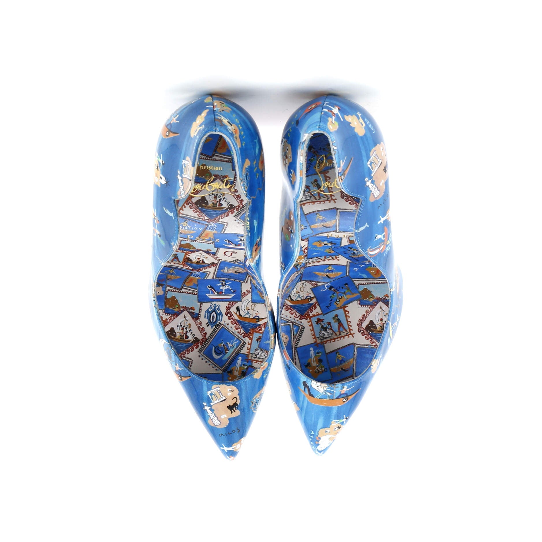 Women's Hot Chick Pumps Printed Patent 100
