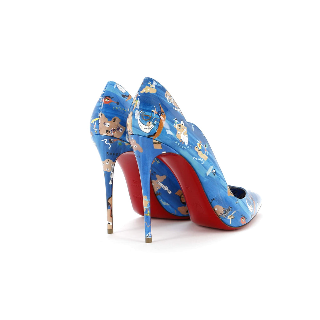 Women's Hot Chick Pumps Printed Patent 100