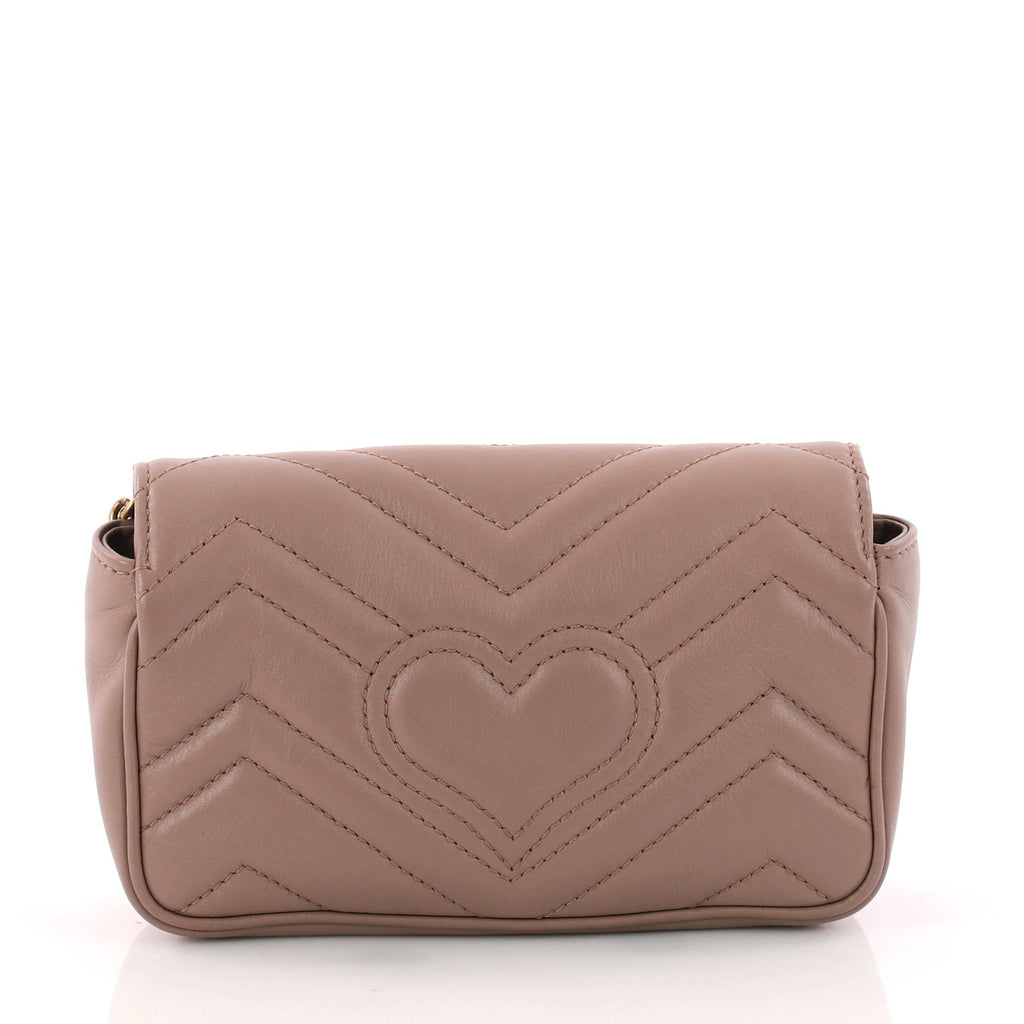 GG Marmont Flap Bag Matelasse Leather Super Mini