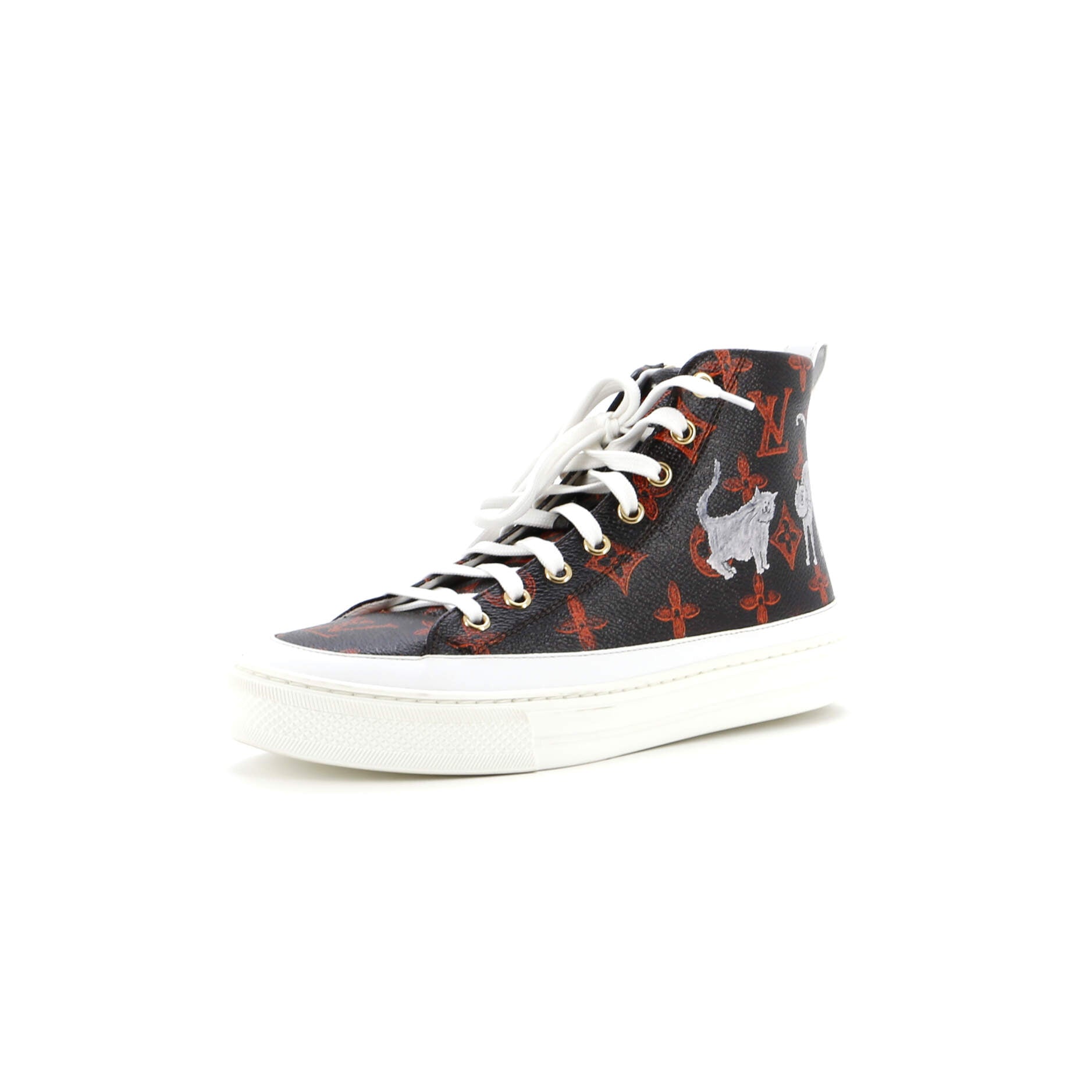 Women's Stellar Zip Up Sneaker Boots Limited Edition Grace Coddington Catogram Canvas