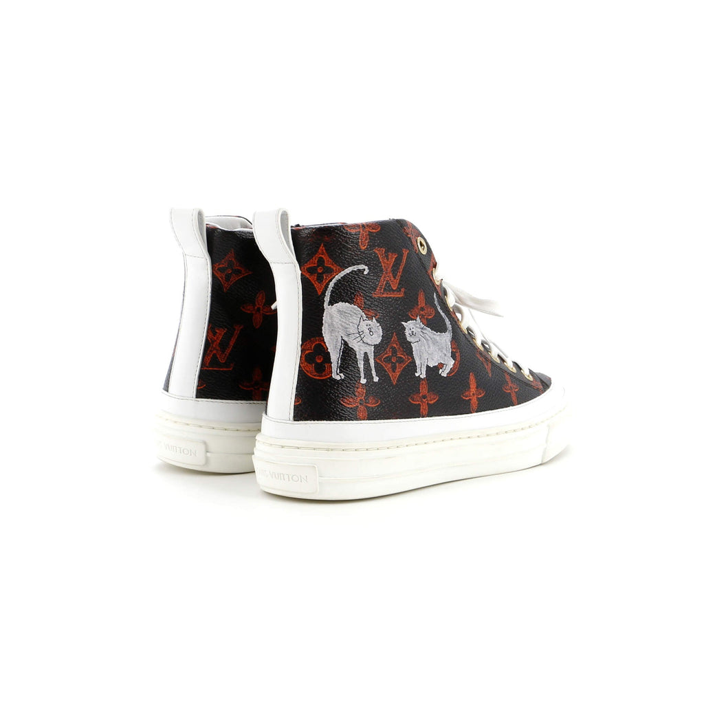 Women's Stellar Zip Up Sneaker Boots Limited Edition Grace Coddington Catogram Canvas