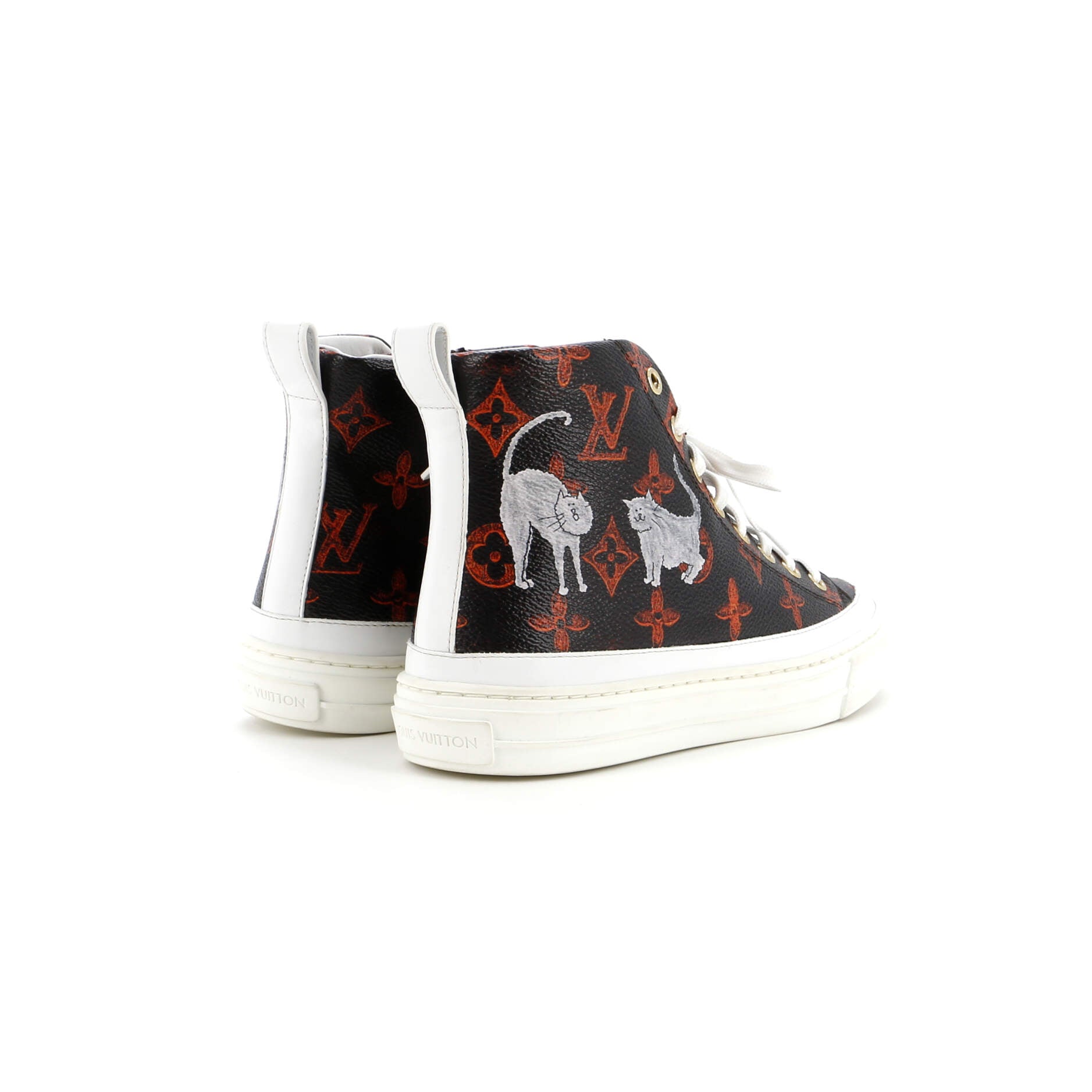 Women's Stellar Zip Up Sneaker Boots Limited Edition Grace Coddington Catogram Canvas