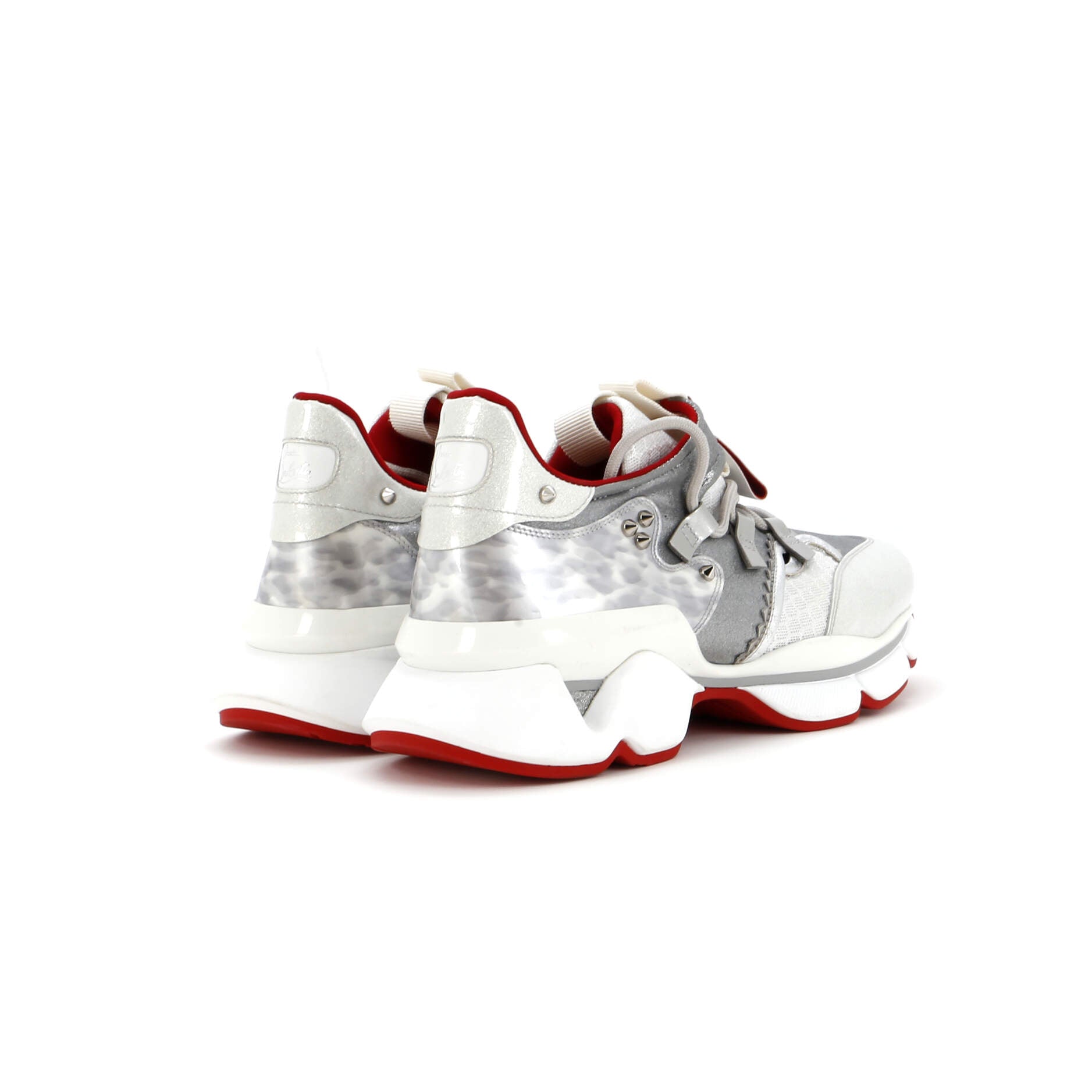 Women's Red Runner Donna Sneakers Leather with Fabric
