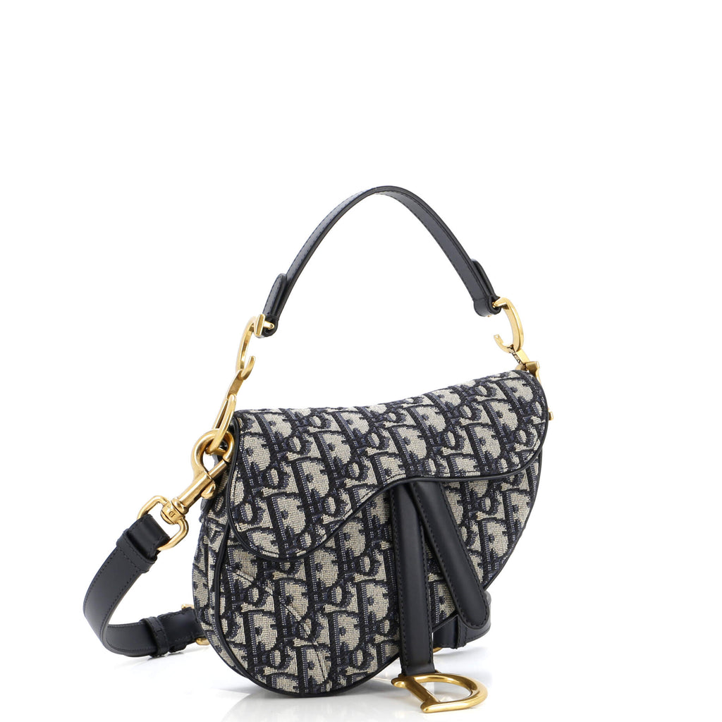 Saddle Handbag Oblique Canvas Mini