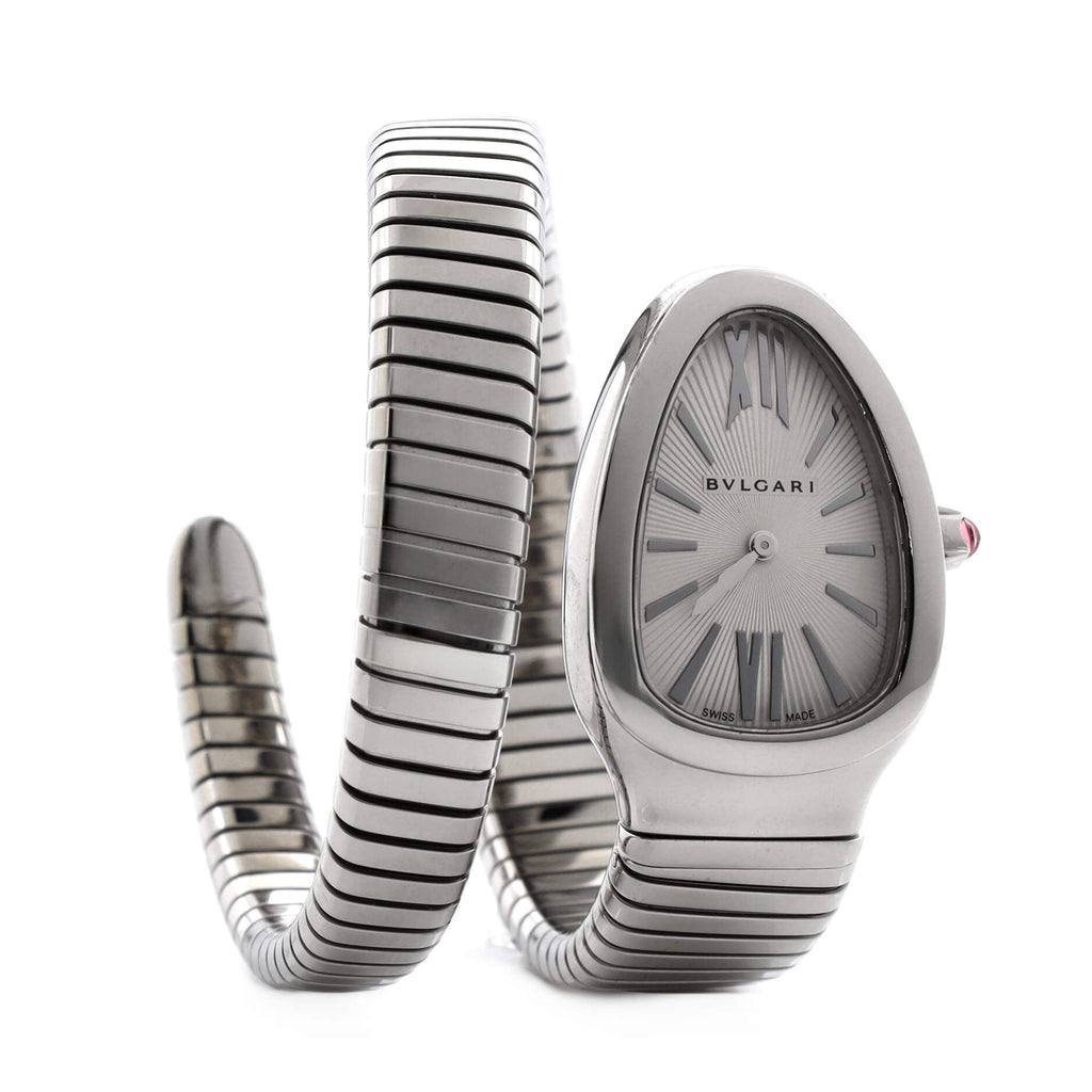 Serpenti Tubogas Single Spiral Quartz Watch Stainless Steel 23