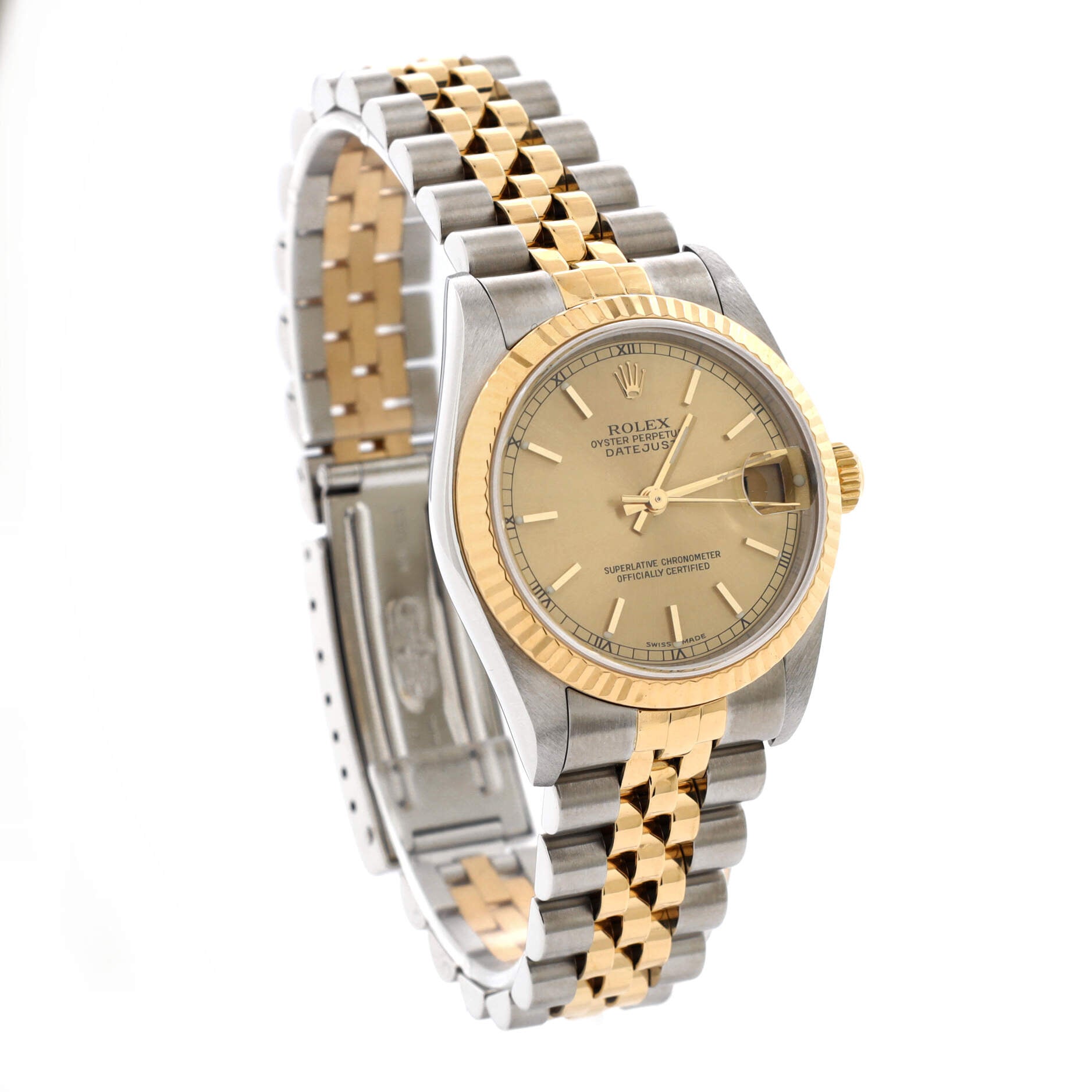 Oyster Perpetual Datejust Automatic Watch Stainless Steel and Yellow Gold 31