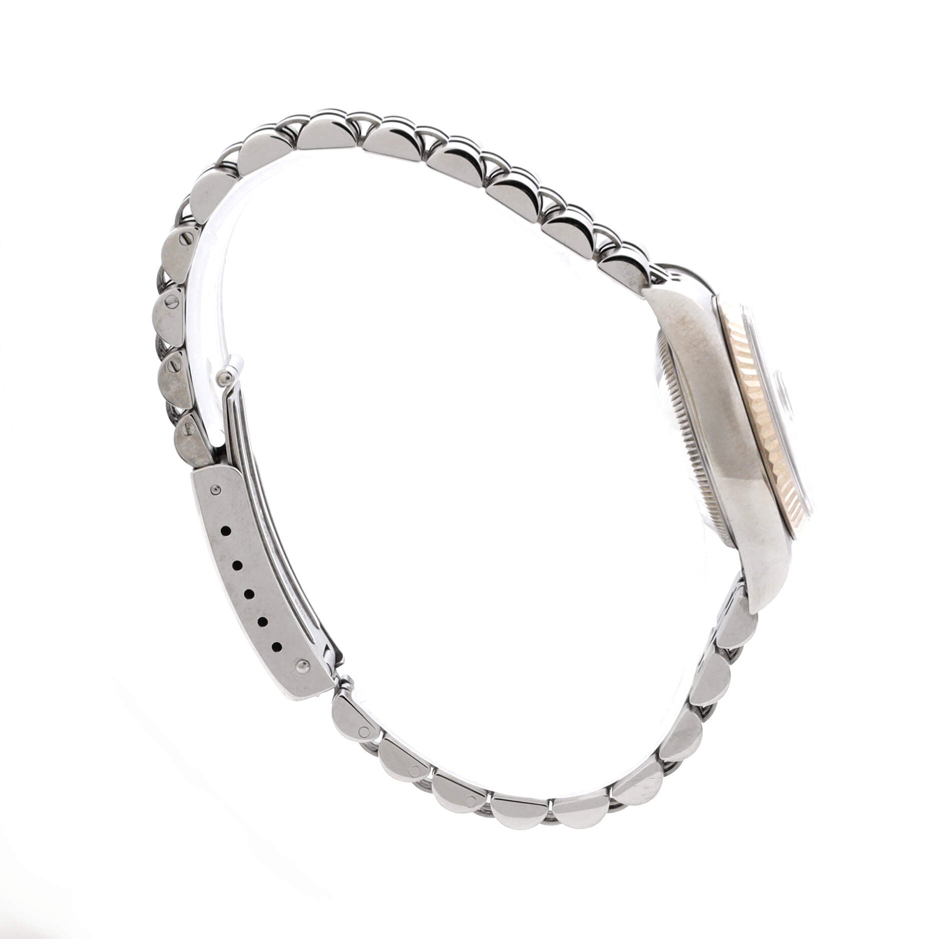 Oyster Perpetual Datejust Automatic Watch Stainless Steel and White Gold with Diamond Markers 26