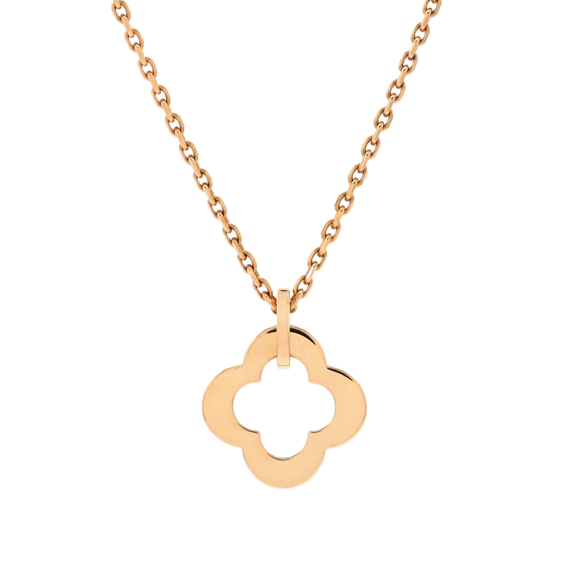 Byzantine Alhambra Pendant Necklace 18K Rose Gold
