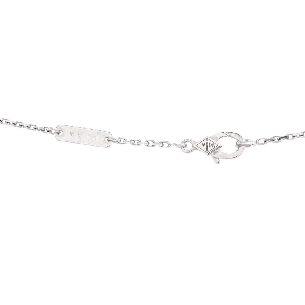 Perlee Pendant Necklace 18K White Gold and Diamonds