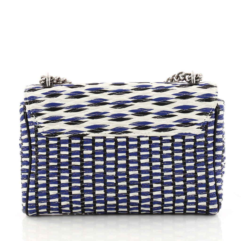 Chain Louise Smoke Clutch Quilted Leather