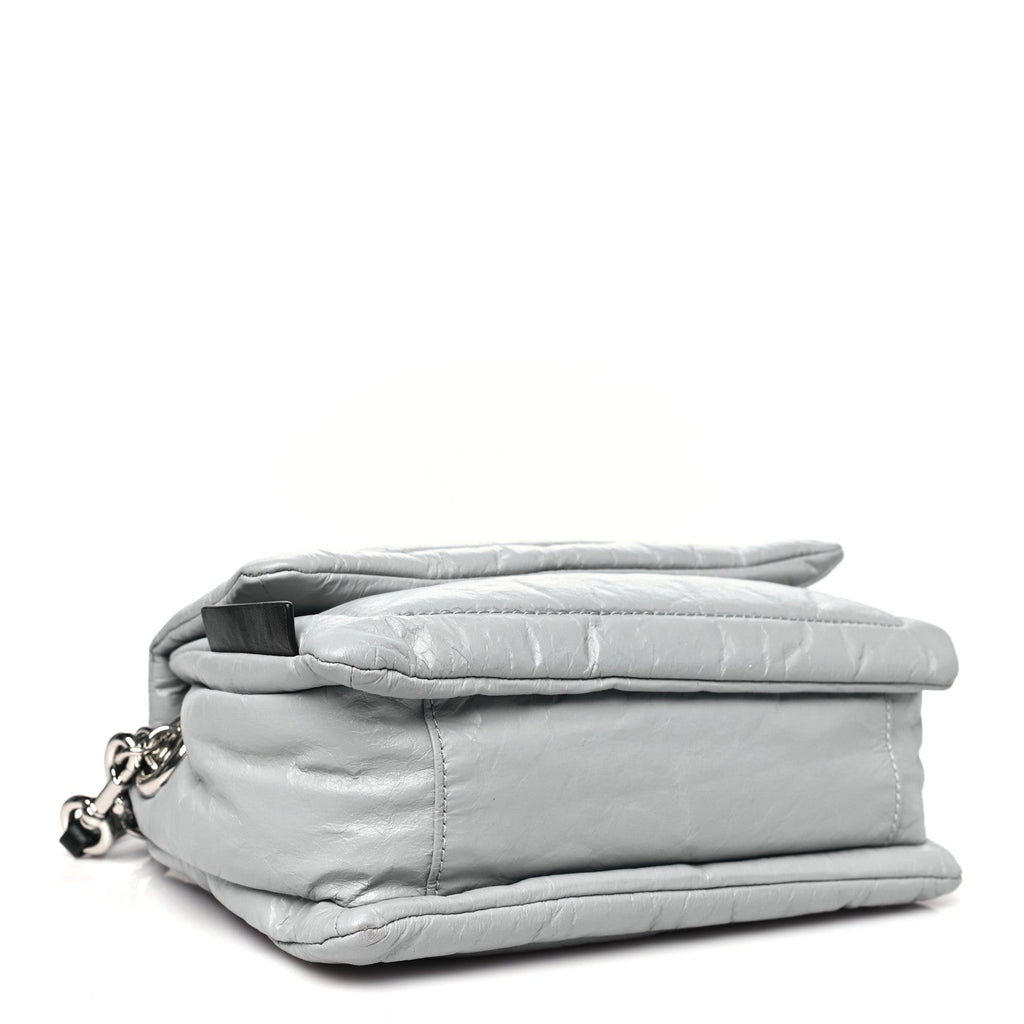 Lambskin The Pillow Bag Light Grey