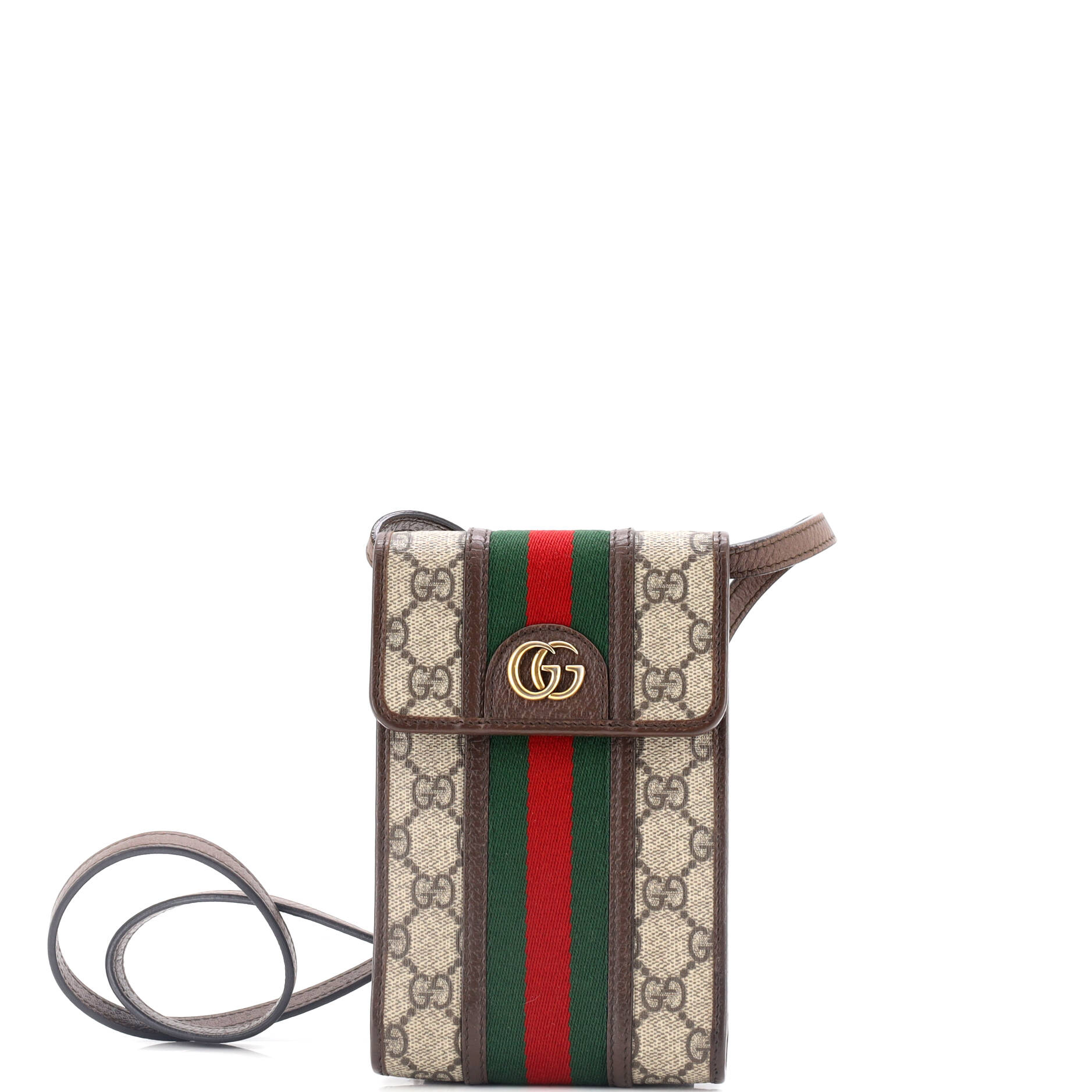 Ophidia Vertical Flap Crossbody Bag GG Coated Canvas Mini