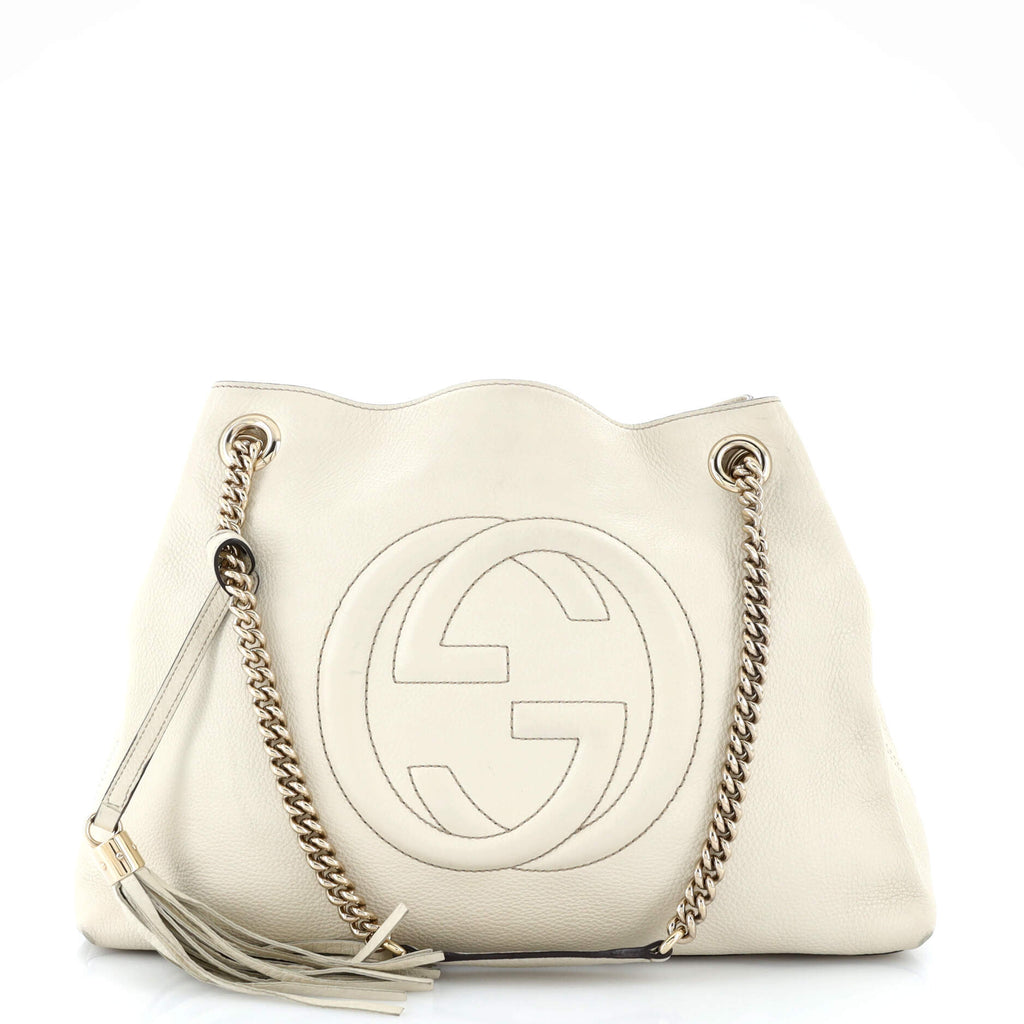 Soho Chain Strap Shoulder Bag Leather Medium