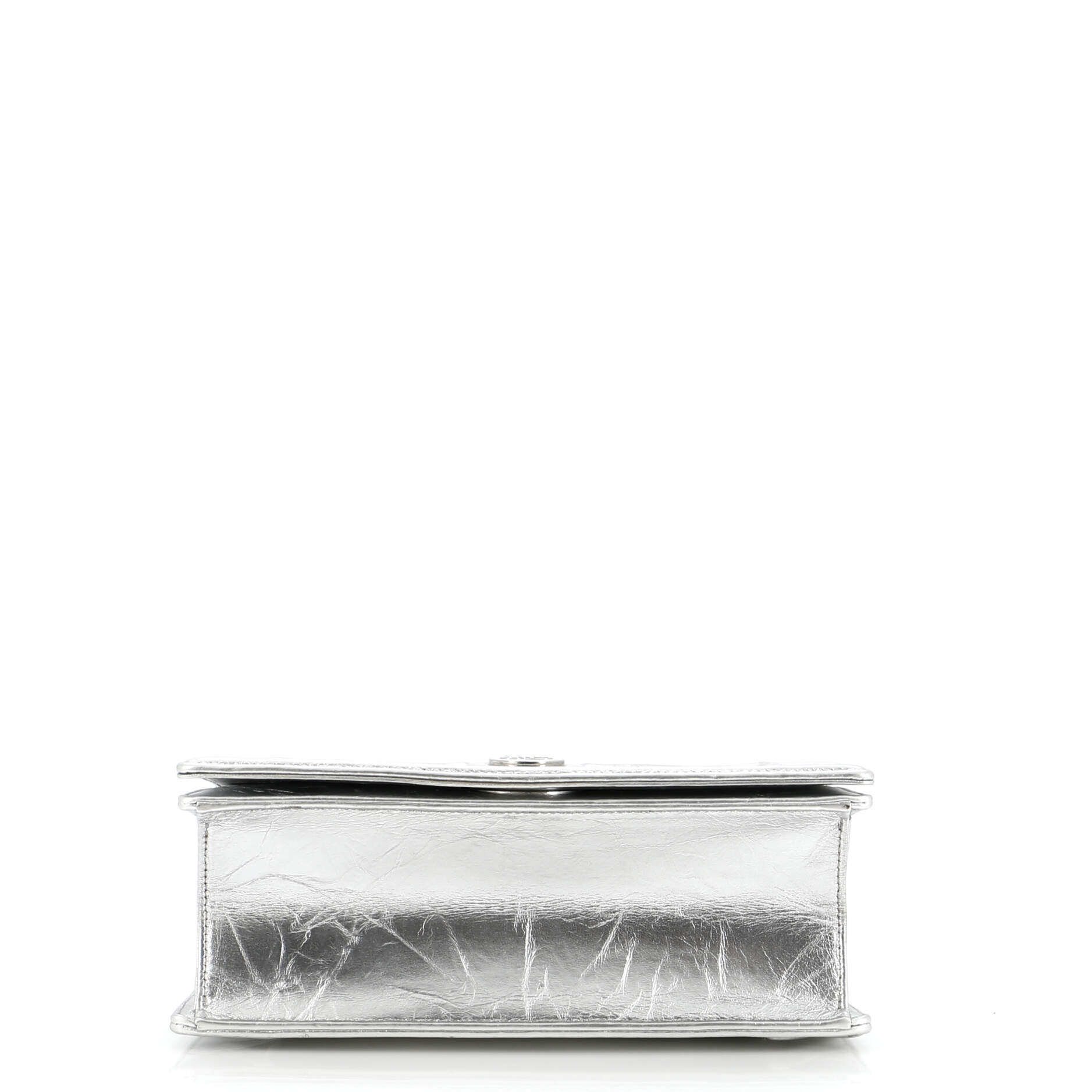 Diorama Clasp Flap Bag Crinkled Lambskin Small