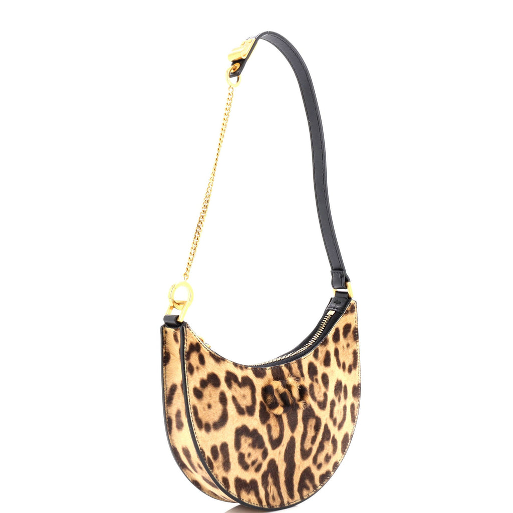 VLogo Hobo Printed Calf Hair Mini
