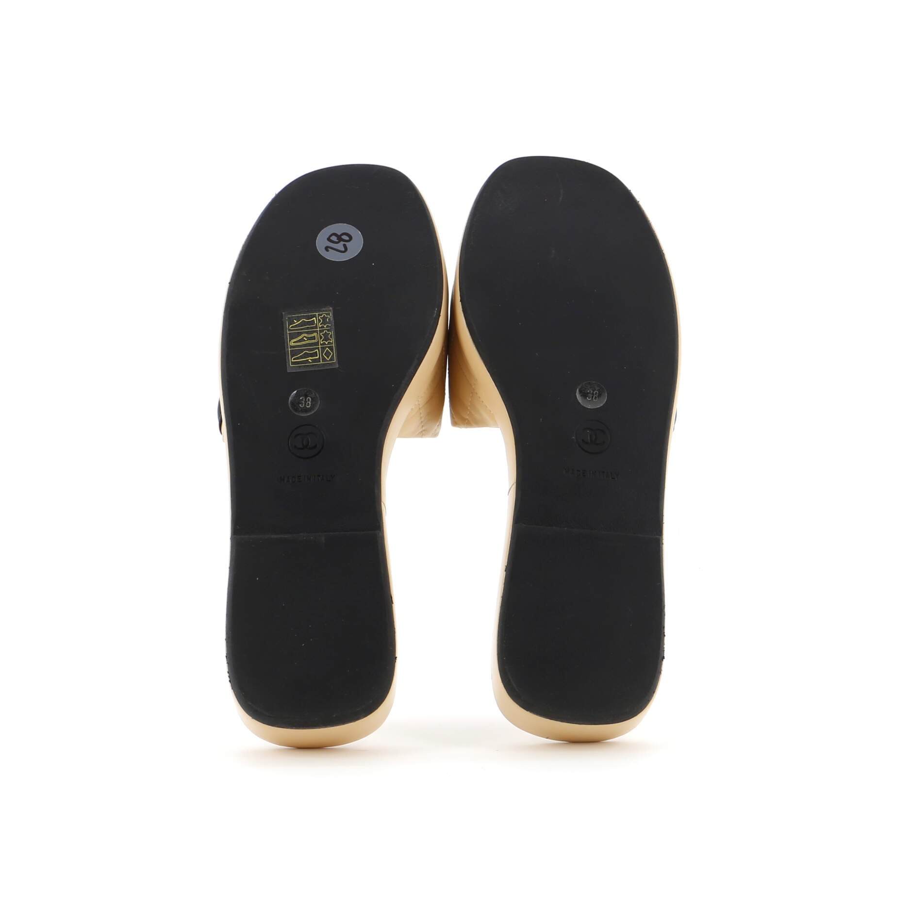 Women's CC Slide Sandals Quilted Leather