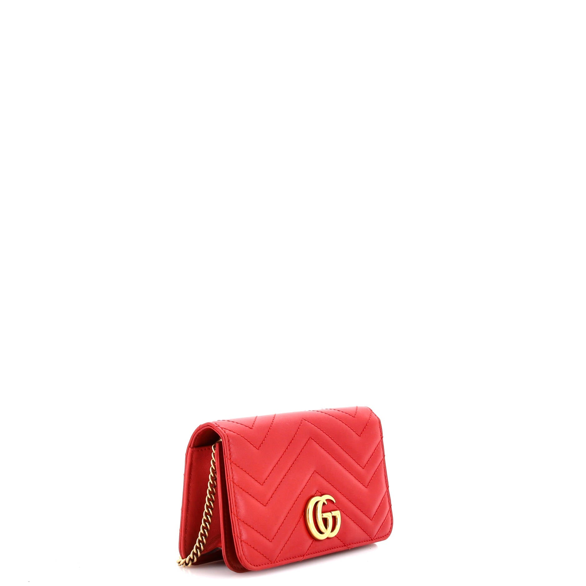 GG Marmont Chain Flap Bag Matelasse Leather Mini