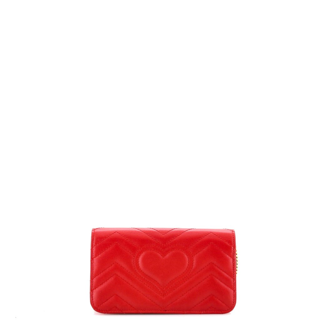 GG Marmont Chain Flap Bag Matelasse Leather Mini