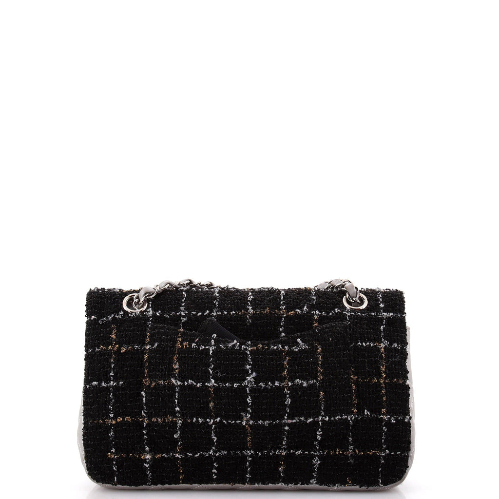 Classic Double Flap Bag Tweed and Quilted Lambskin Medium