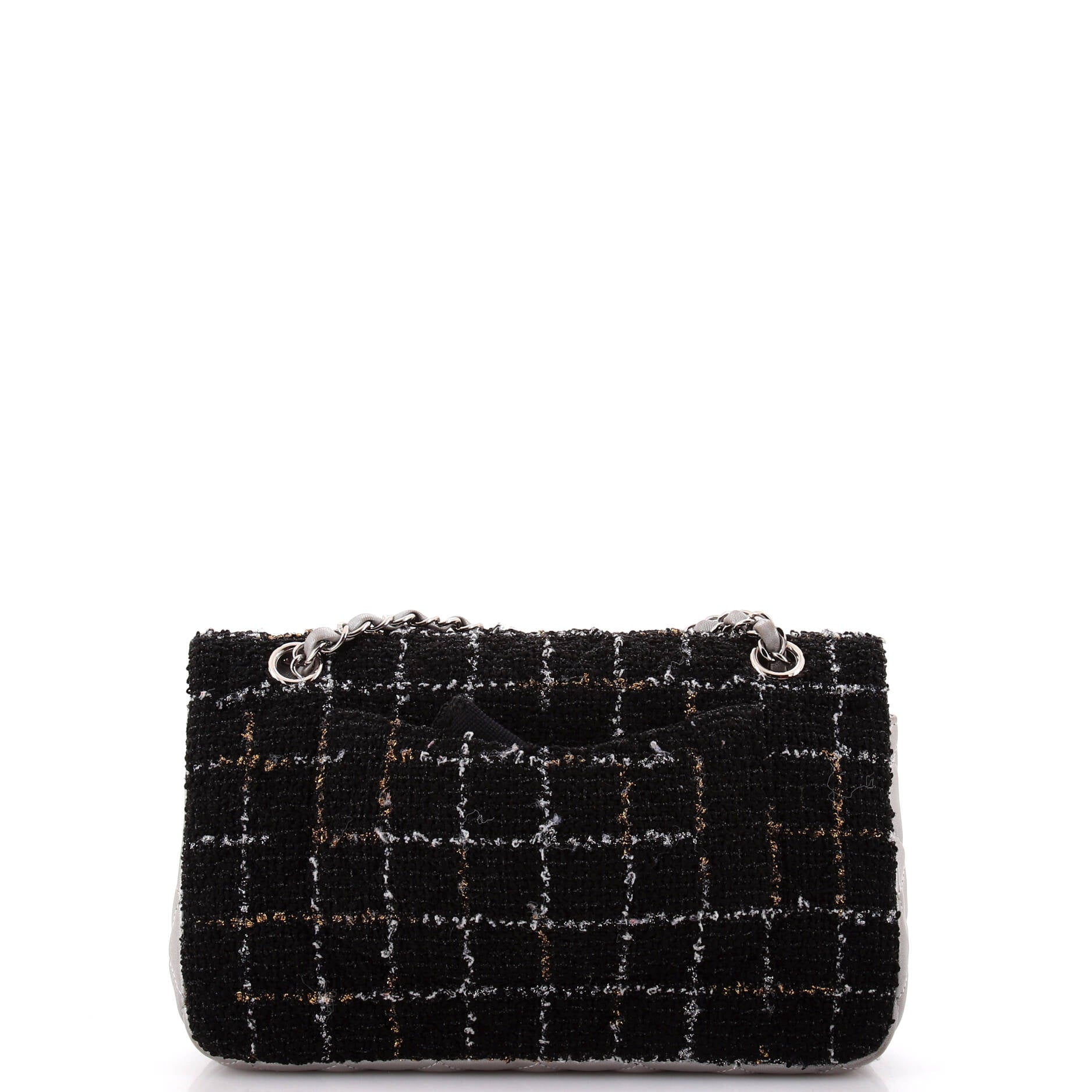 Classic Double Flap Bag Tweed and Quilted Lambskin Medium