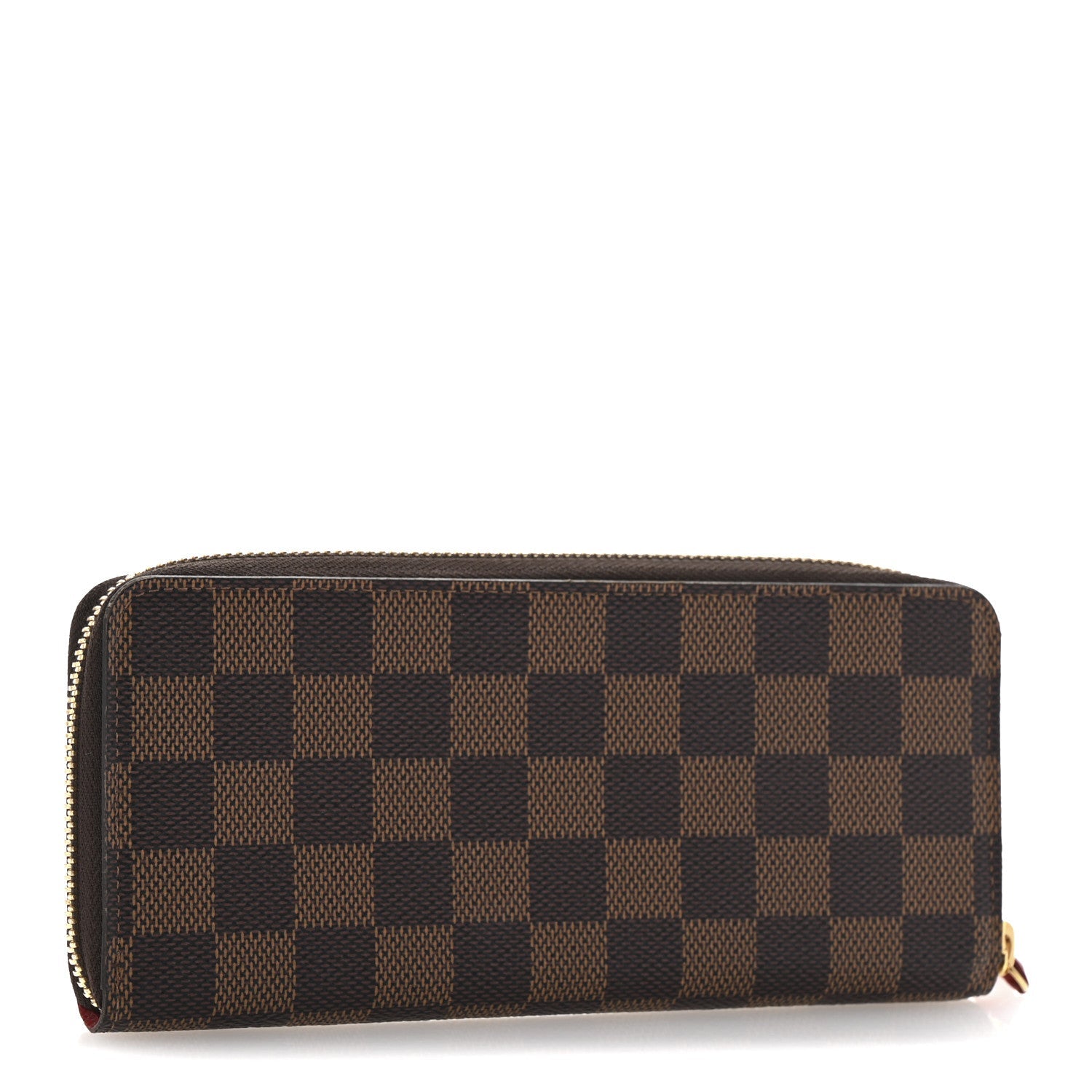 Damier Ebene Clemence Wallet Cherry