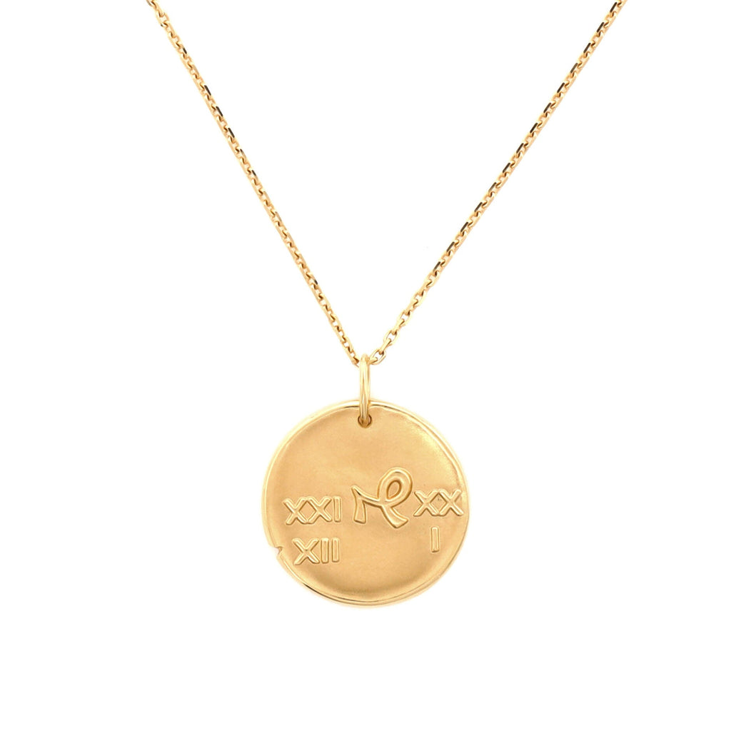 Zodiac Pendant Necklace 18K Yellow Gold