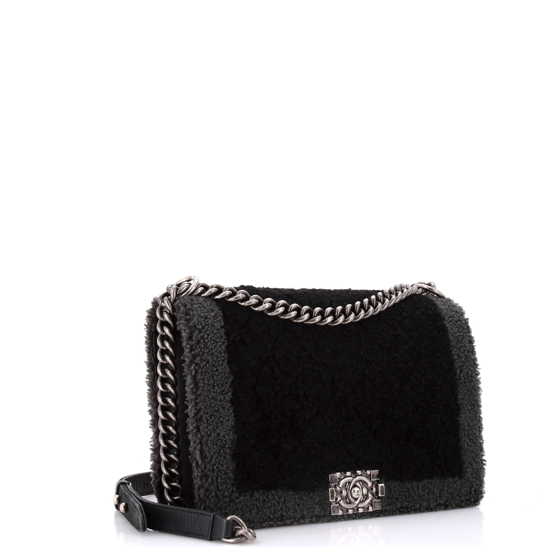 Boy Flap Bag Shearling New Medium