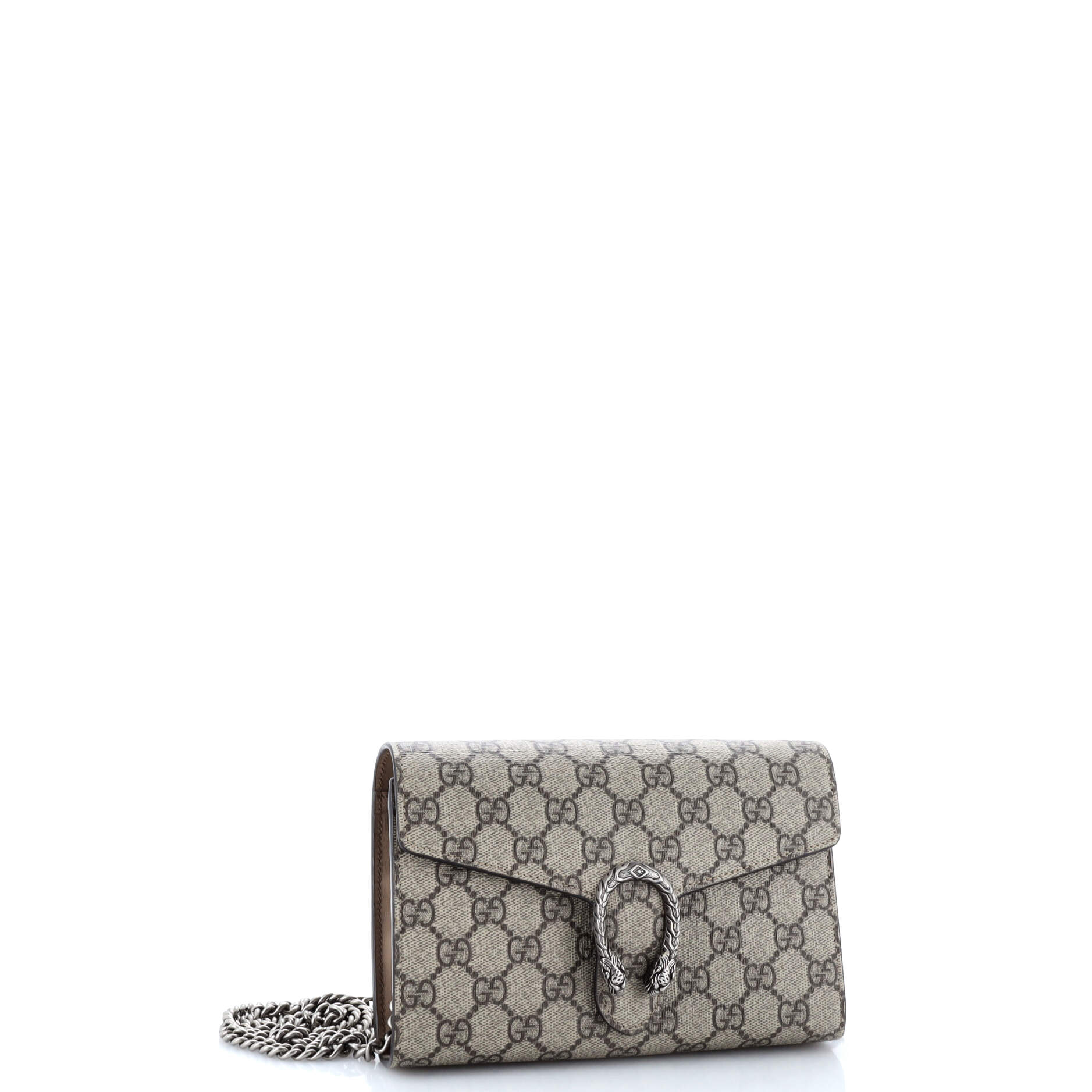 Dionysus Chain Wallet GG Coated Canvas Small