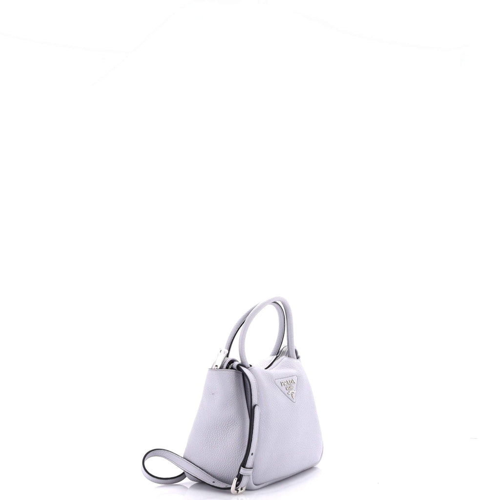 Flou Zipped Top Handle Bag Vitello Daino Small