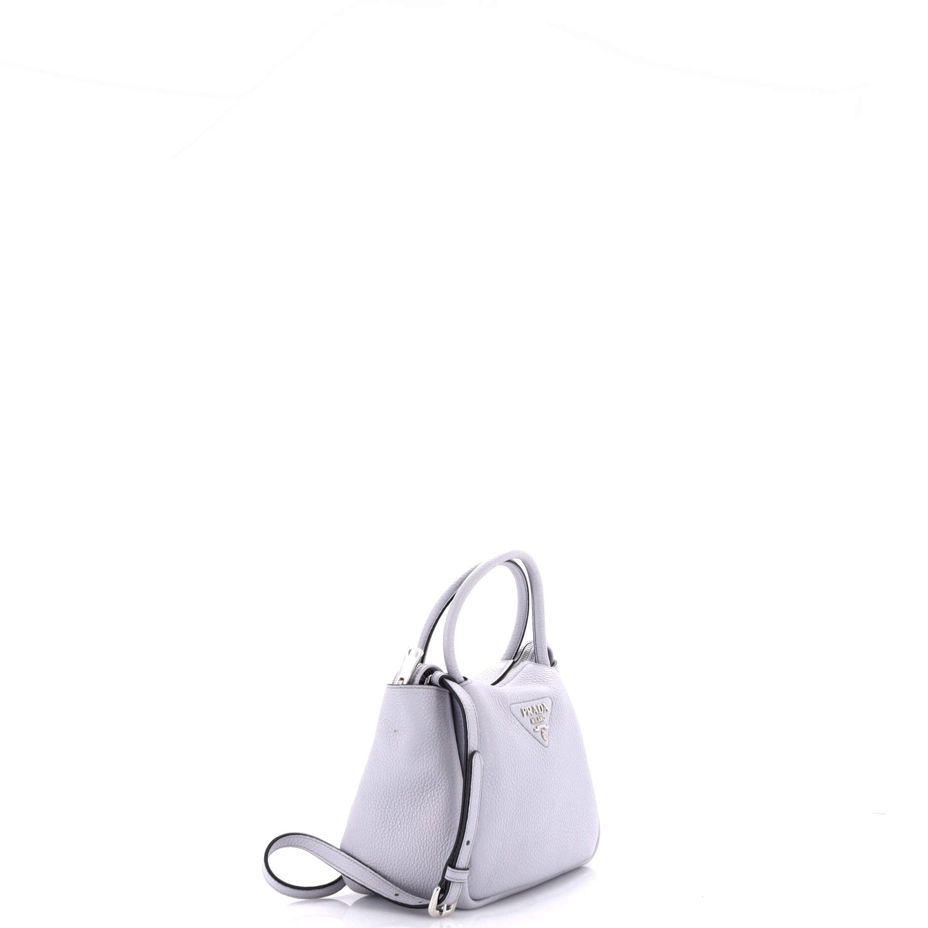 Flou Zipped Top Handle Bag Vitello Daino Small