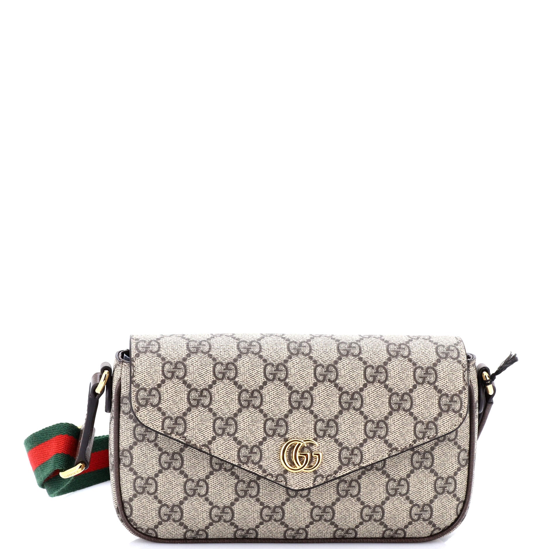 Ophidia Envelope Flap Shoulder Bag GG Coated Canvas Mini