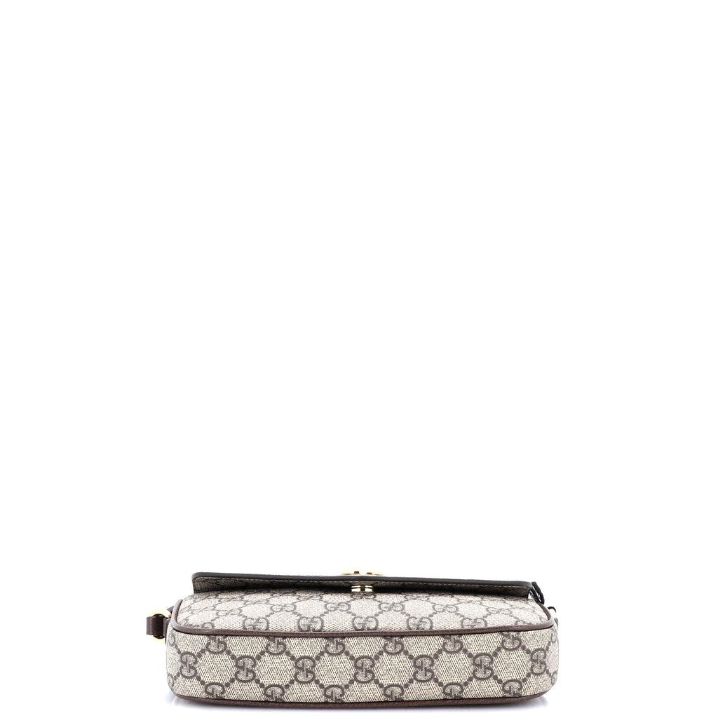 Ophidia Envelope Flap Shoulder Bag GG Coated Canvas Mini