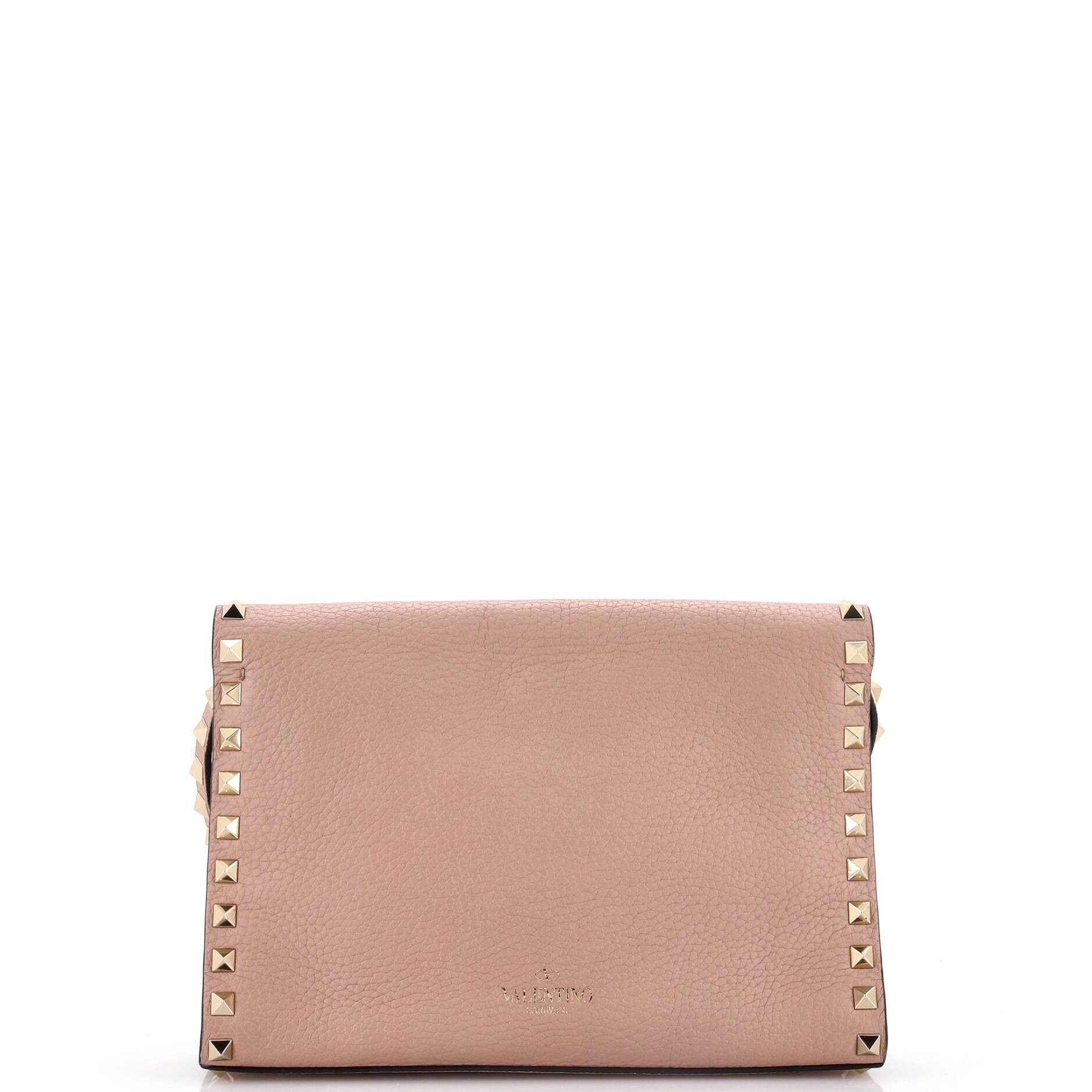 Rockstud Flip Lock Flap Bag Leather Large