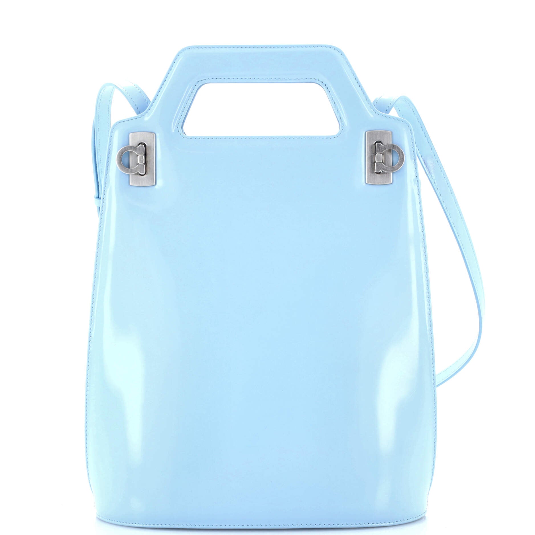 Wanda Top Handle Shoulder Bag Leather Tall