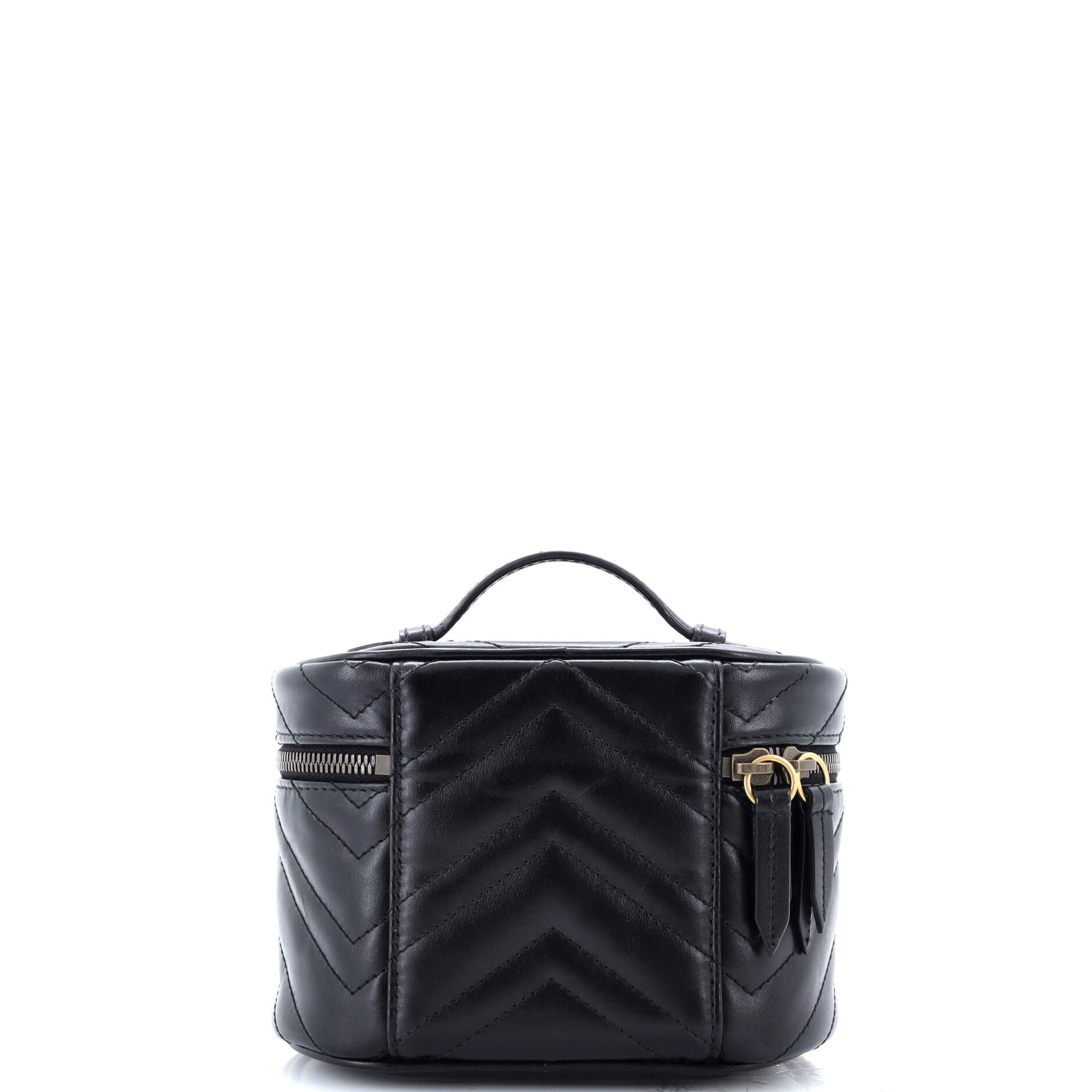 GG Marmont Top Handle Cosmetic Case Matelasse Leather Mini