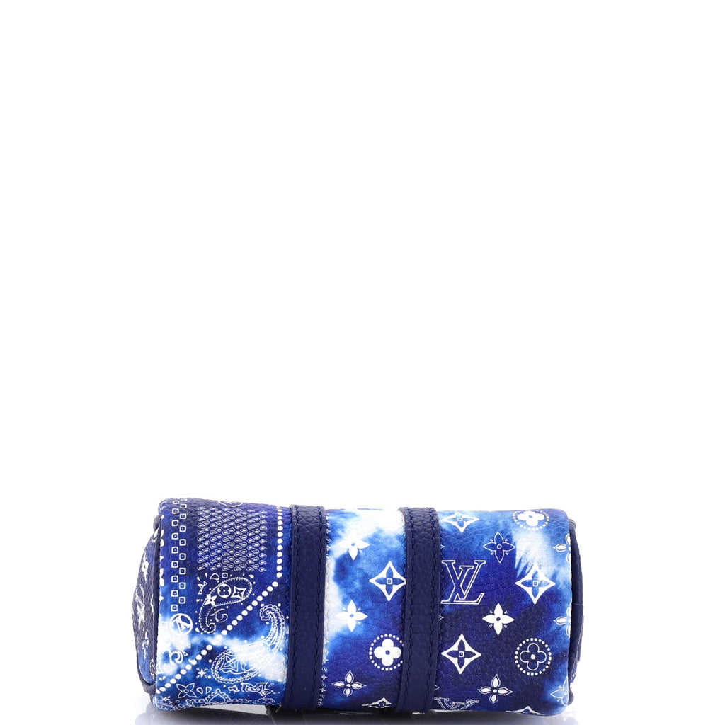 Mini Keepall Bag Charm And Key Holder Limited Edition Monogram Bandana Leather