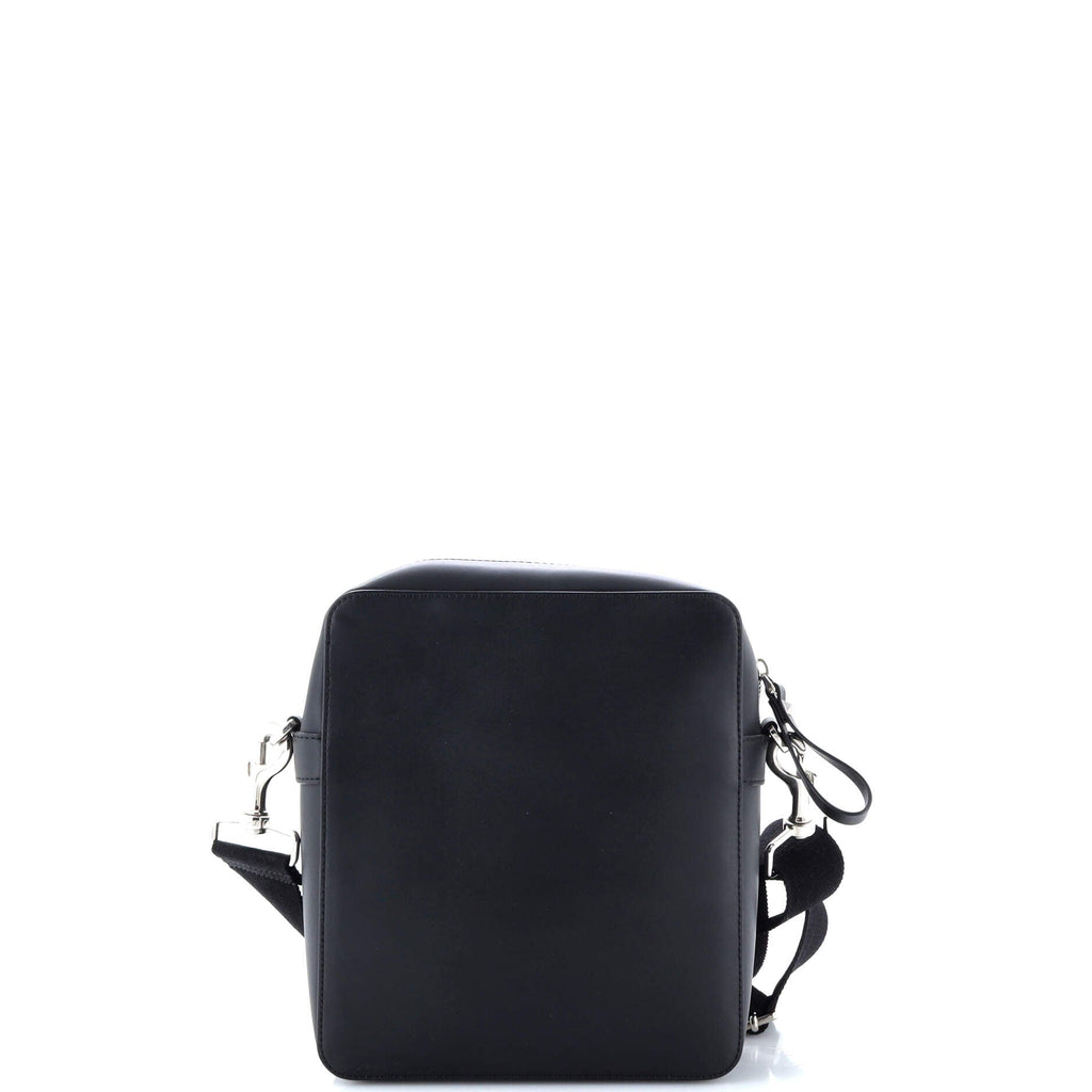 Vlogo Square Crossbody Bag Printed Leather Small