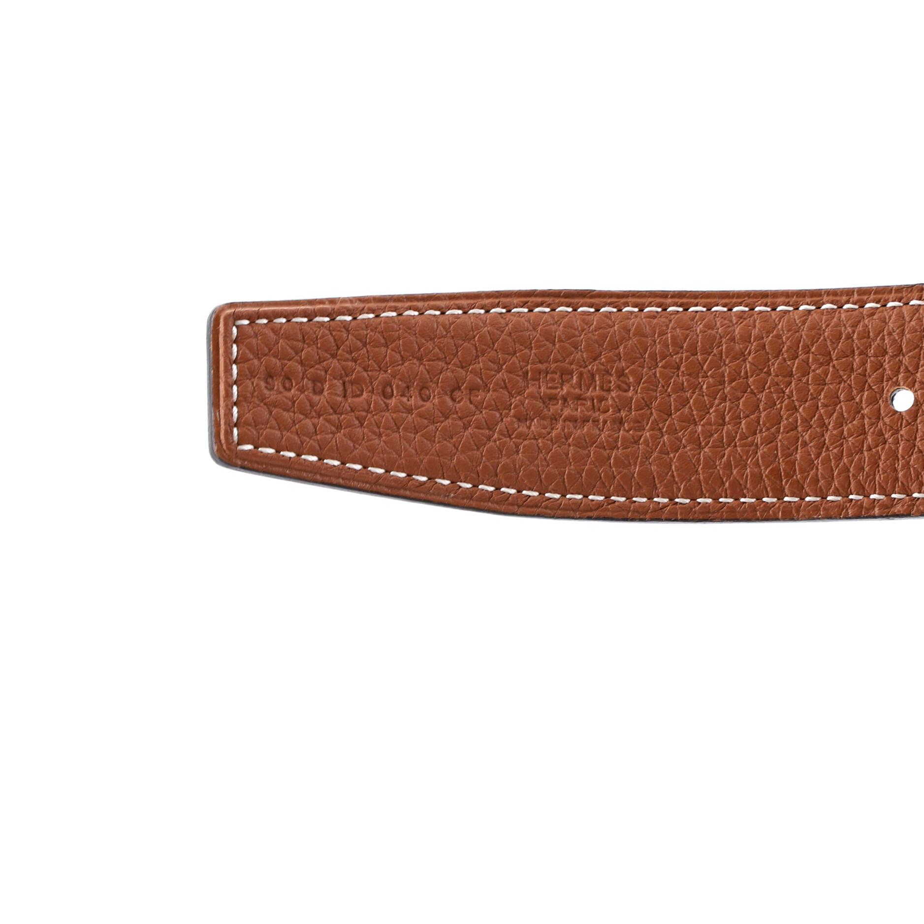 Constance Martelee H Reversible Belt Leather with Brushed Hardware Medium