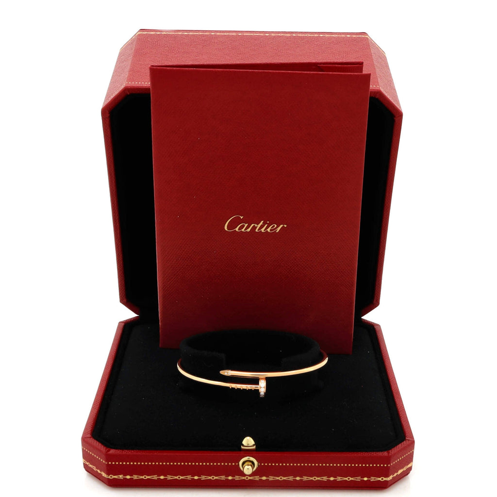 Juste un Clou Bracelet 18K Rose Gold with Diamonds Small