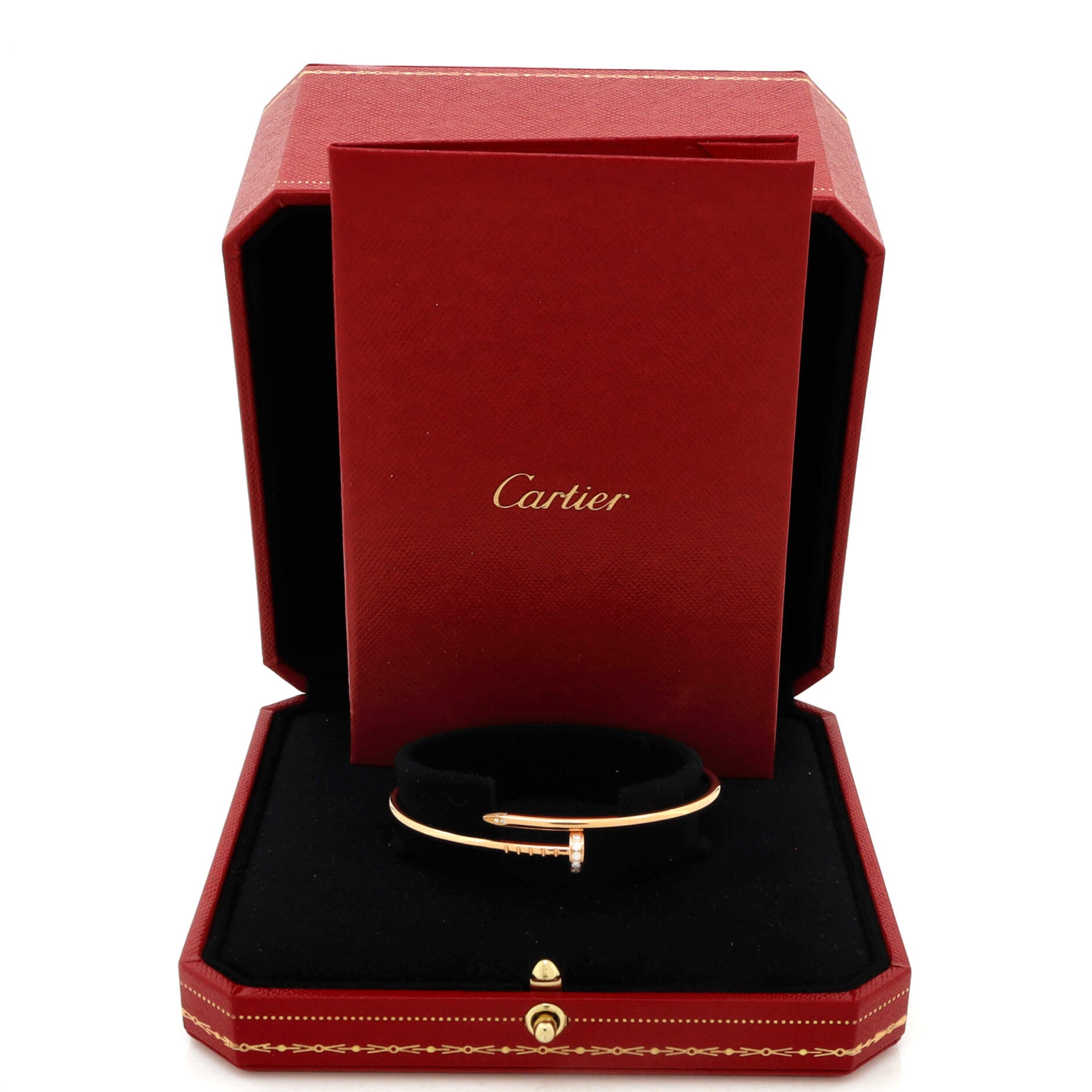Juste un Clou Bracelet 18K Rose Gold with Diamonds Small