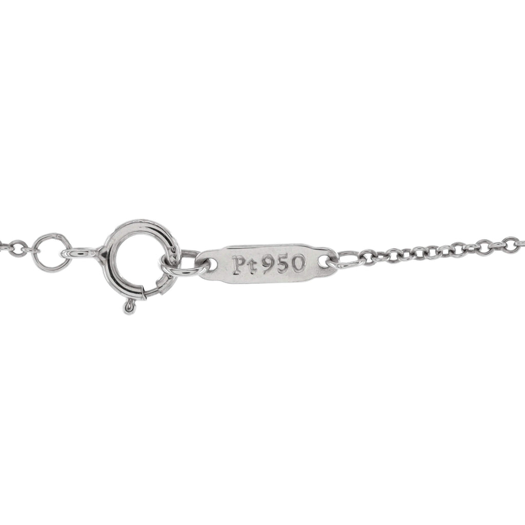 Victoria Key Pendant Necklace Platinum and 18k White Gold with Diamonds Mini