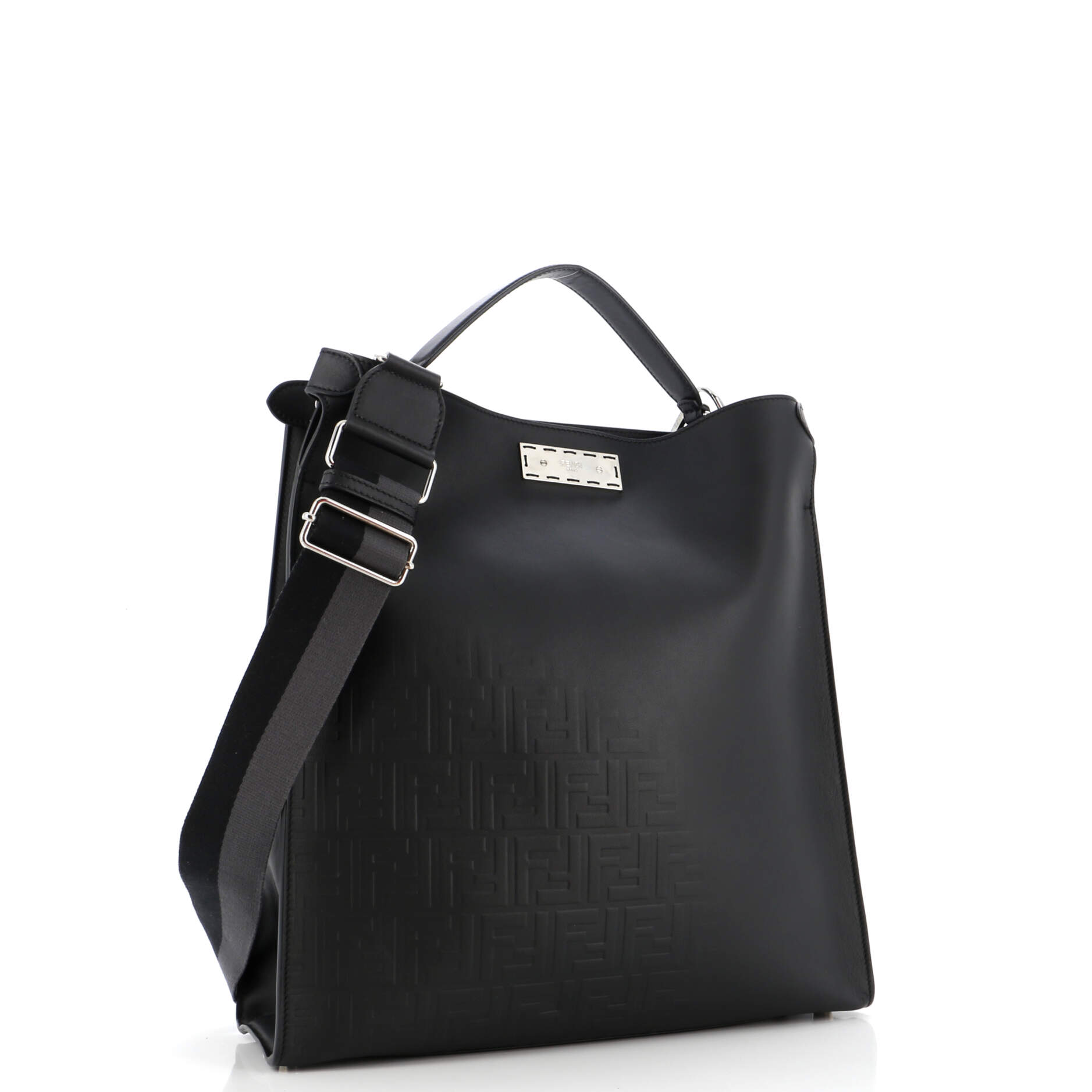 Peekaboo X-Lite Fit Bag Leather with Zucca Embossed Detail