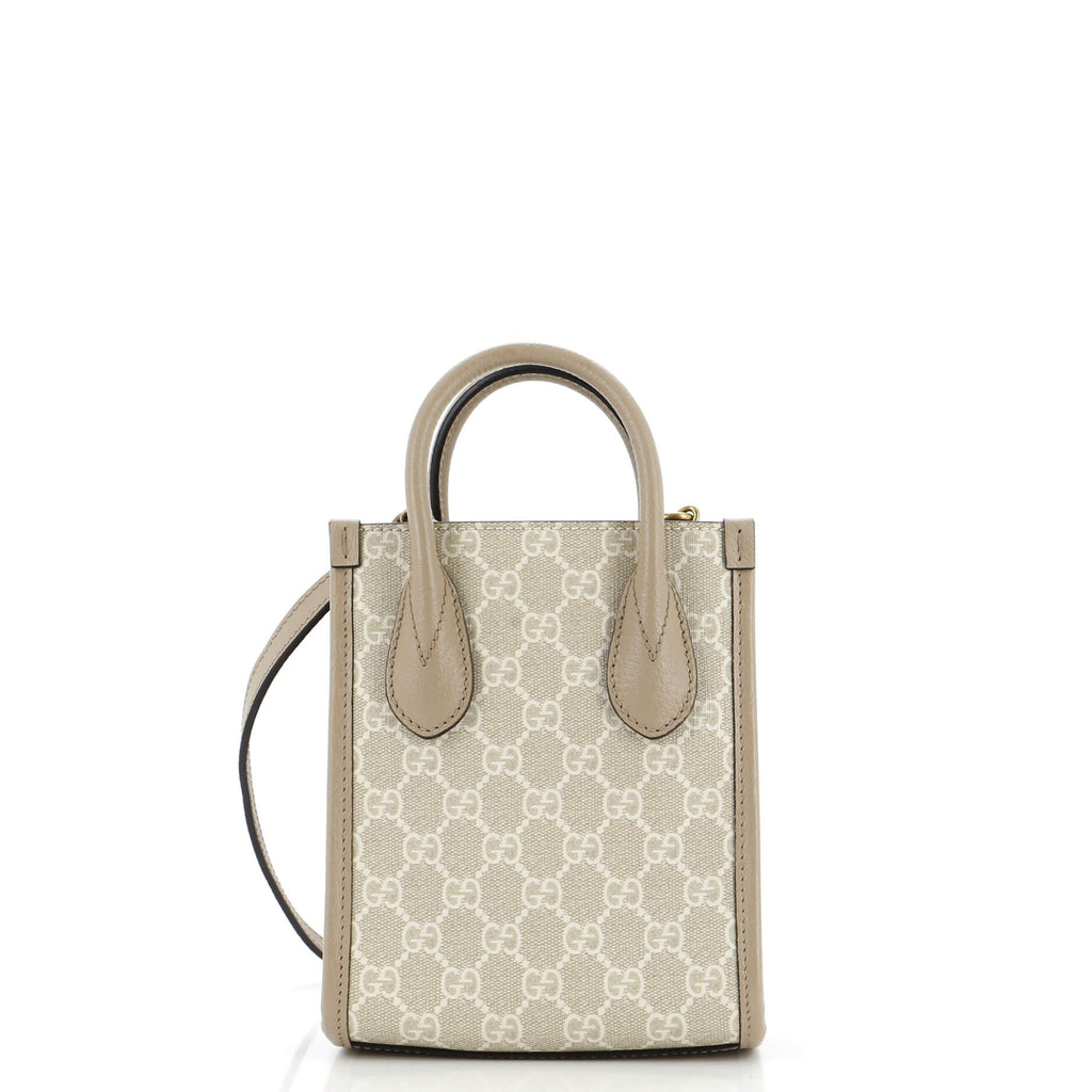 Interlocking G Patch Tote GG Coated Canvas Mini