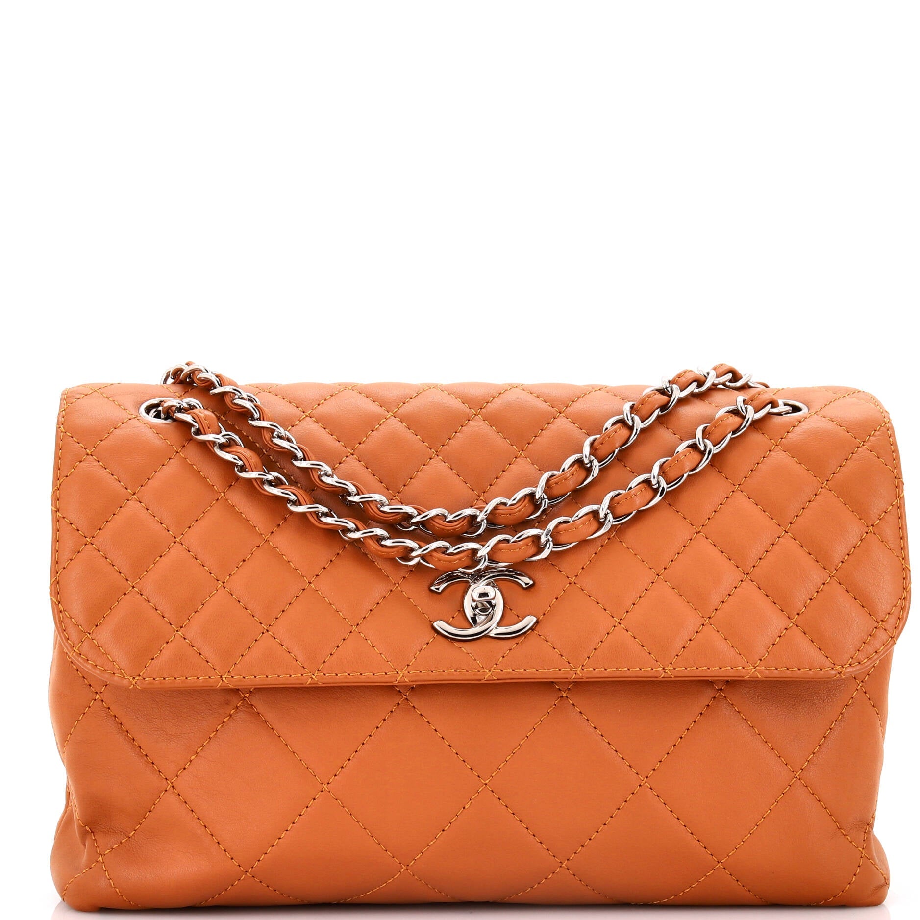 In The Business Flap Bag Quilted Calfskin Maxi