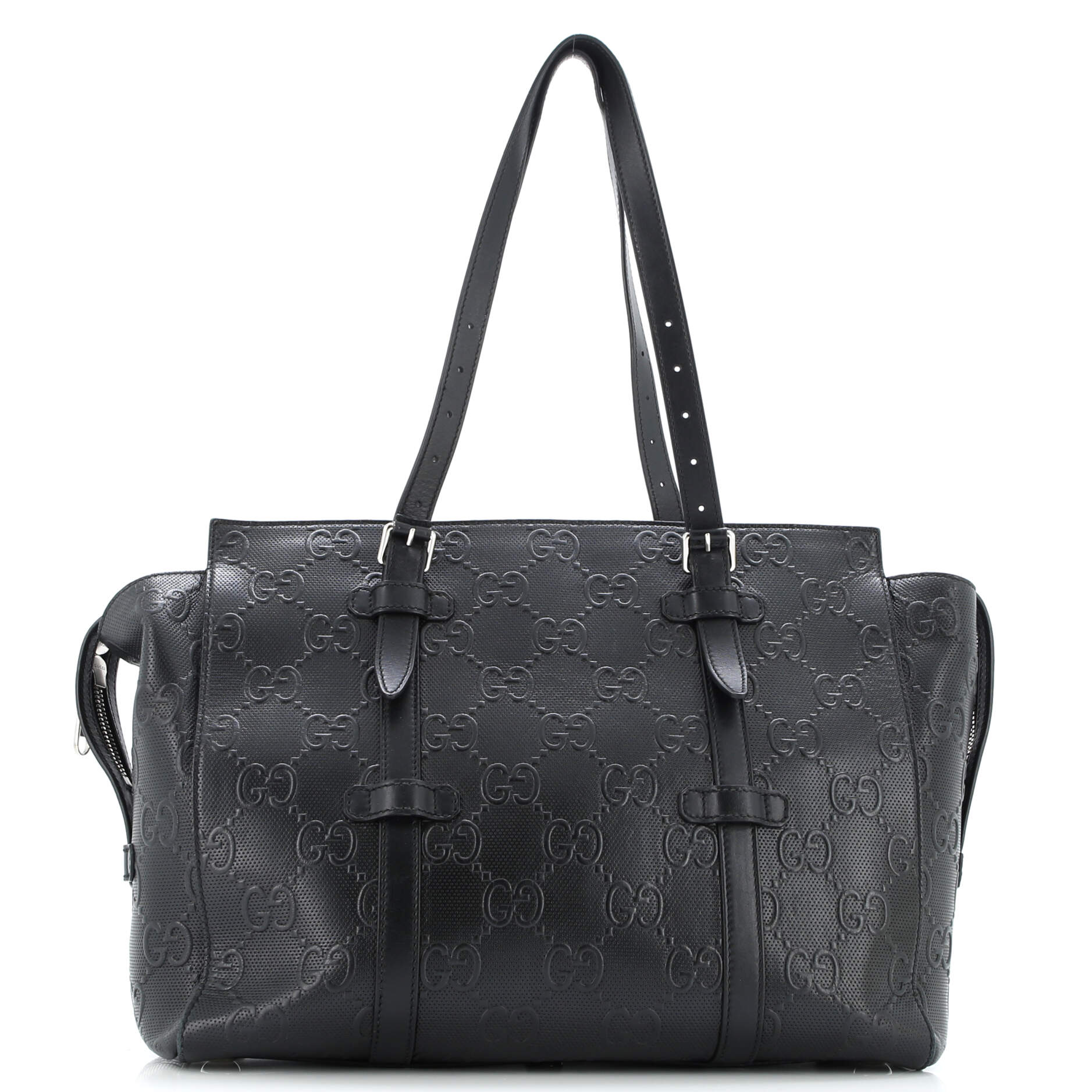 Tote Bag GG Embossed Perforated Leather