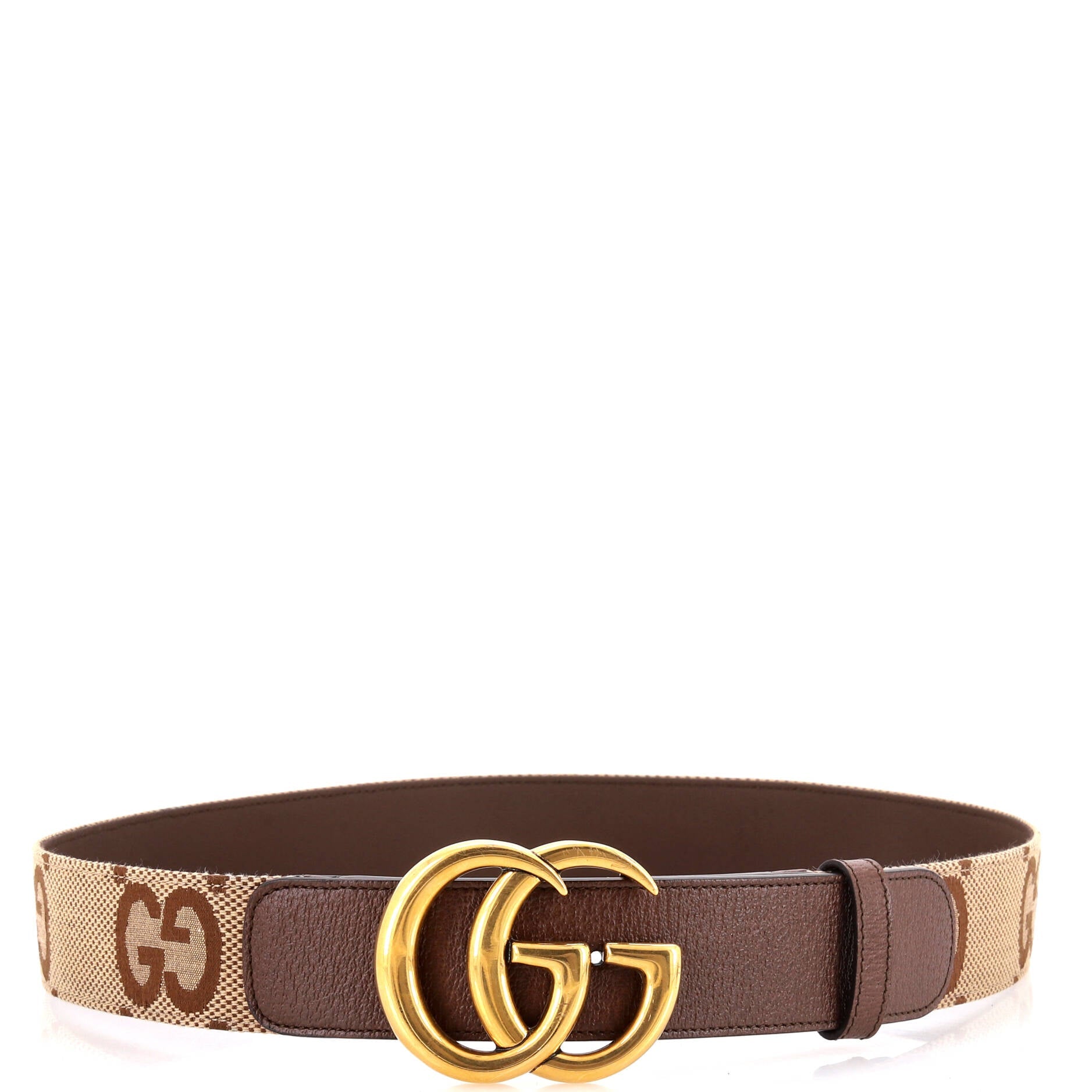GG Marmont Belt Jumbo GG Canvas and Leather Wide 110
