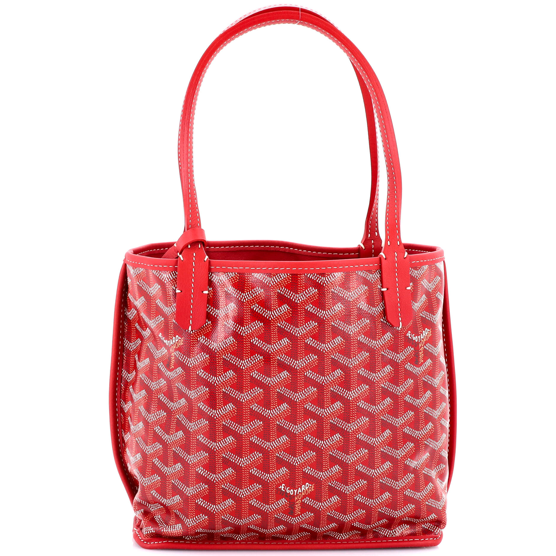 Anjou Reversible Tote Coated Canvas Mini