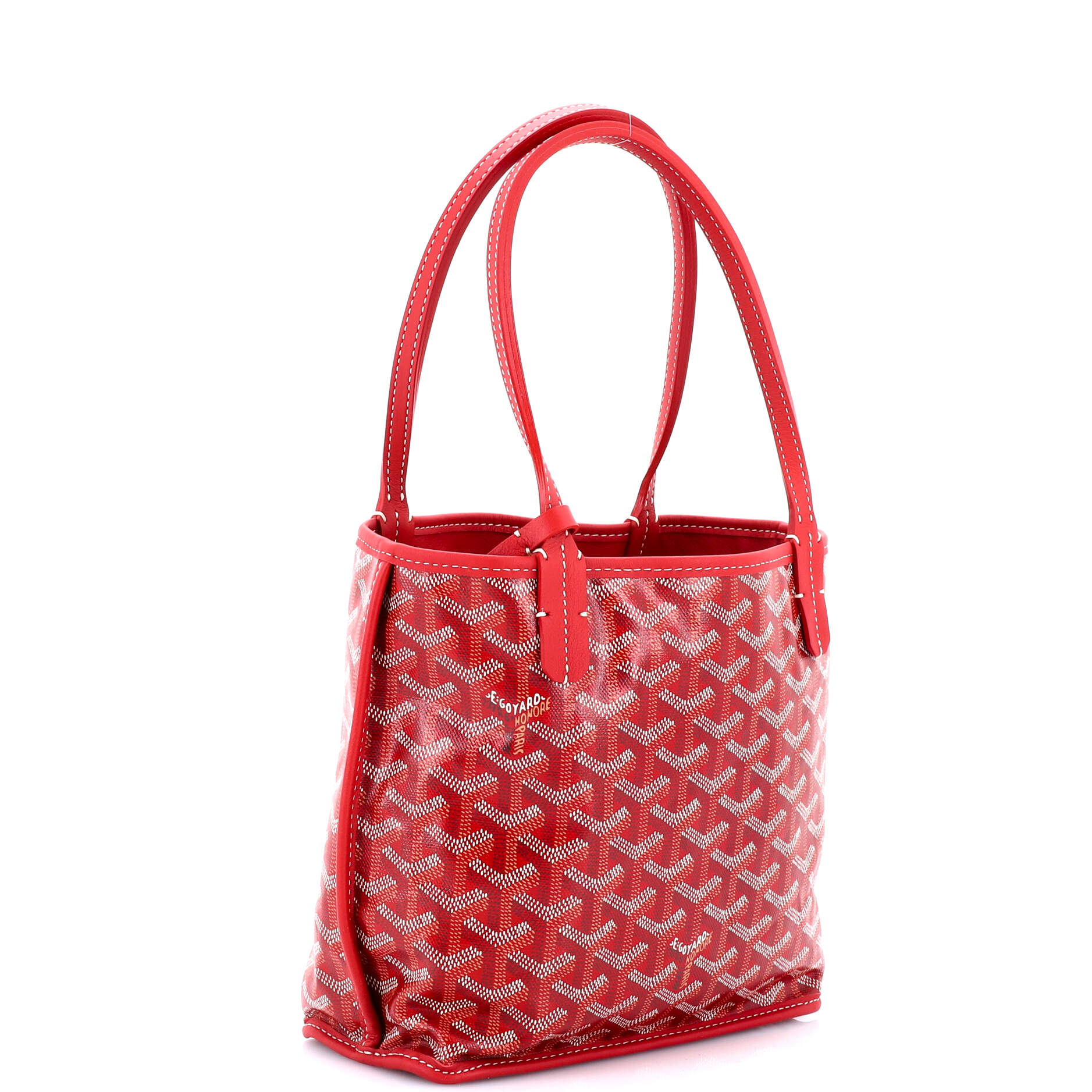 Anjou Reversible Tote Coated Canvas Mini